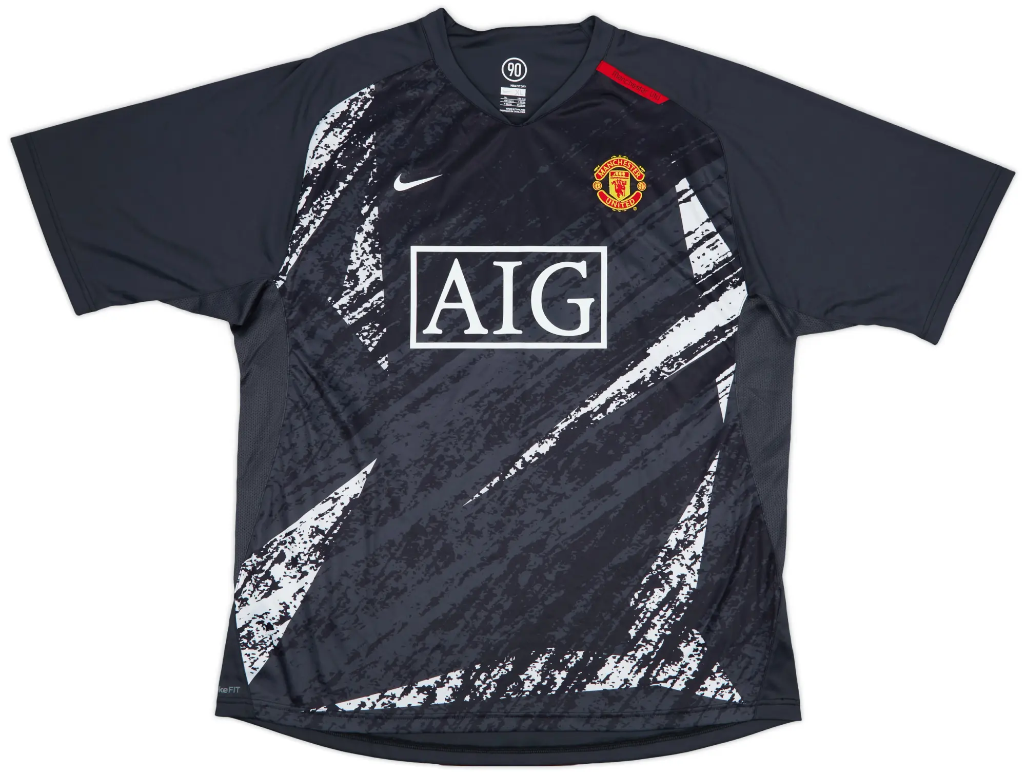 2007-08 Manchester United Nike Training Shirt - 9/10 - (XL)