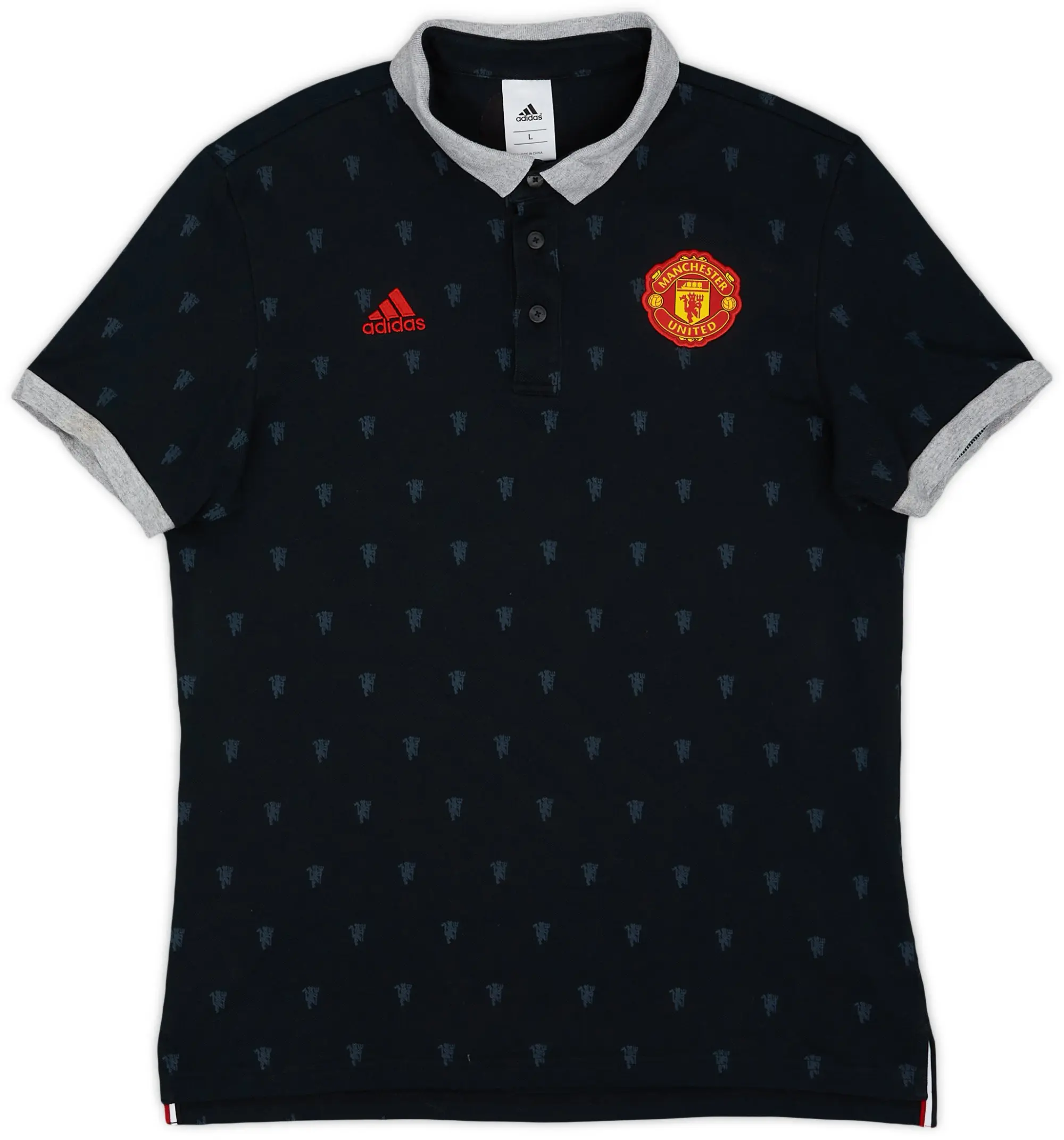 2015-16 Manchester United adidas Polo Shirt - 8/10 - (L)