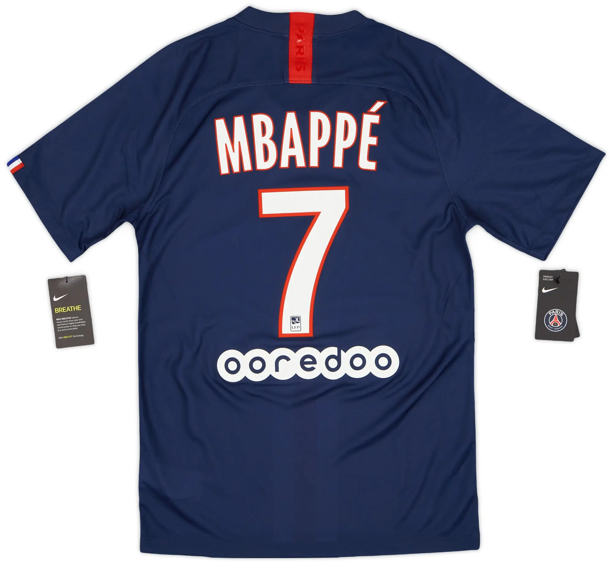 Nike 2019-20 Paris Saint-Germain Home Shirt Mbappe #7 (S)