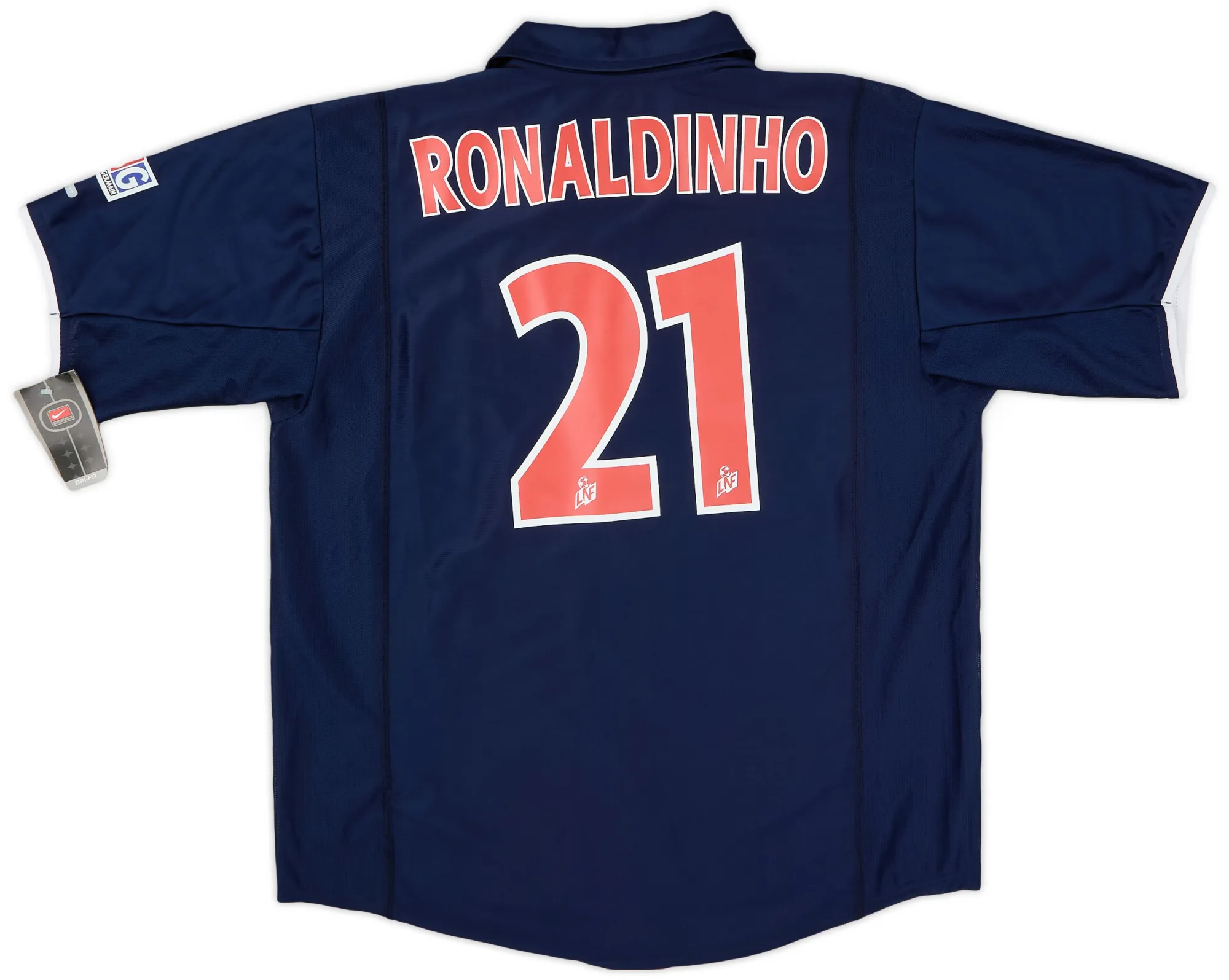 Nike 2001-02 Paris Saint-Germain Home Shirt Ronaldinho #21 (XL
