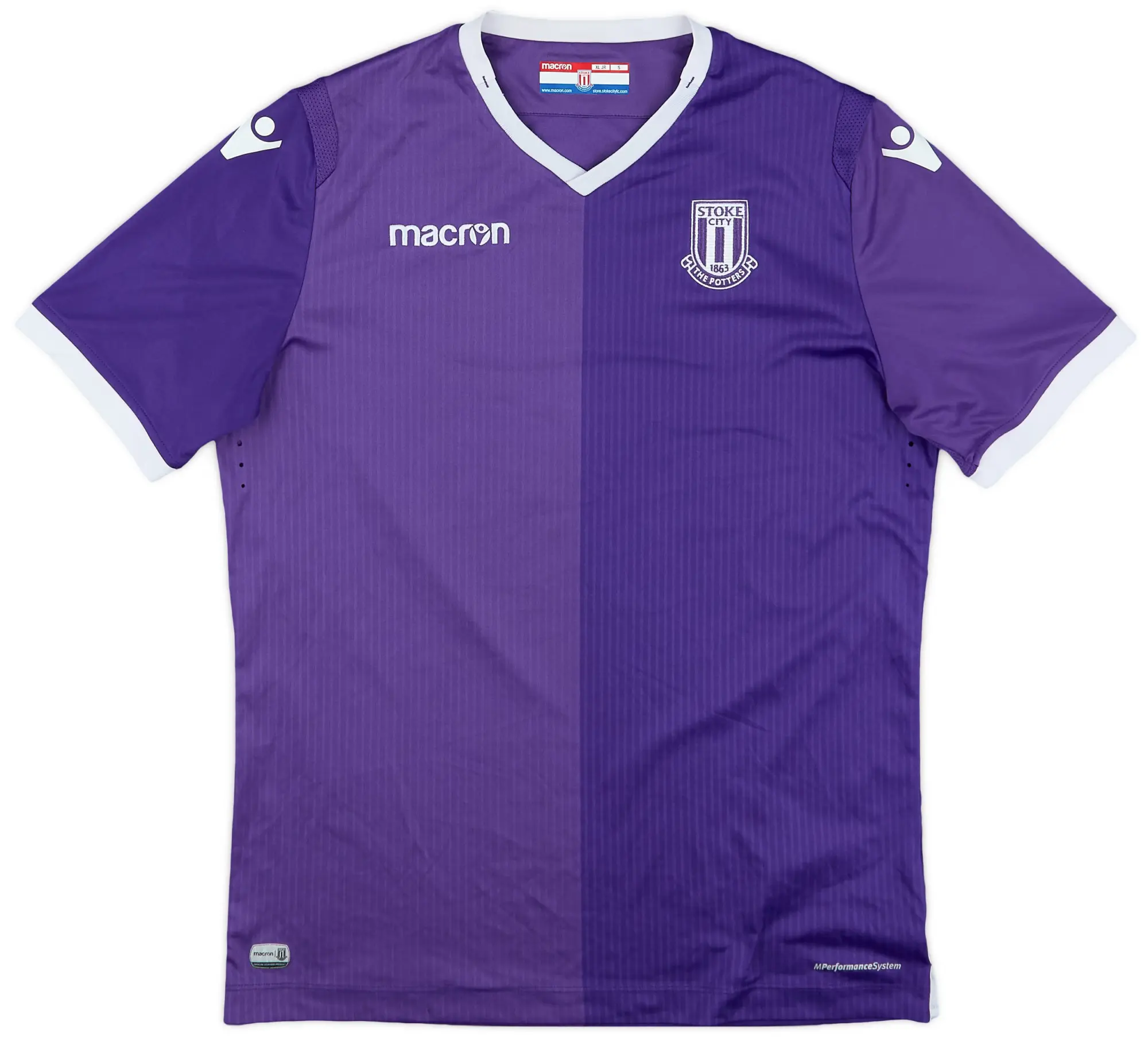 Macron 2018-19 Stoke City Away Shirt - 9/10 - (XL.Boys)