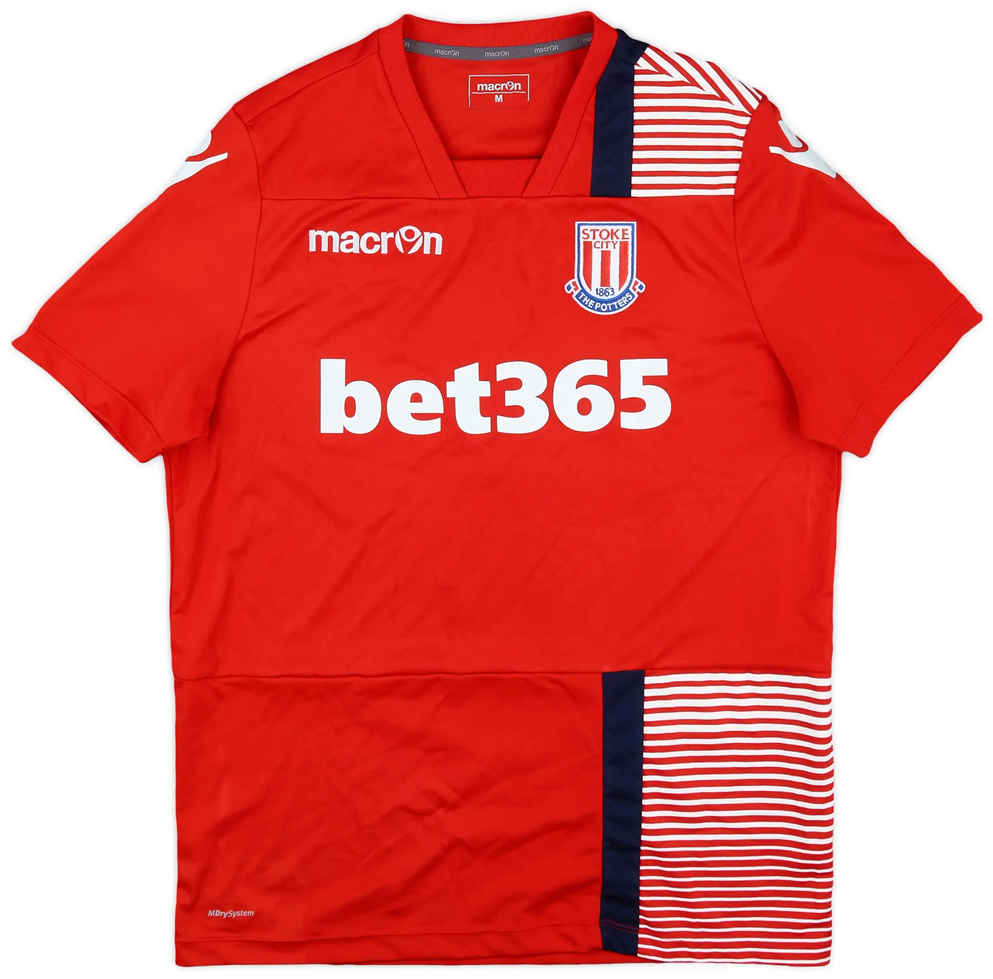 2017-18 Stoke City Macron Training Shirt - 9/10 - (M)