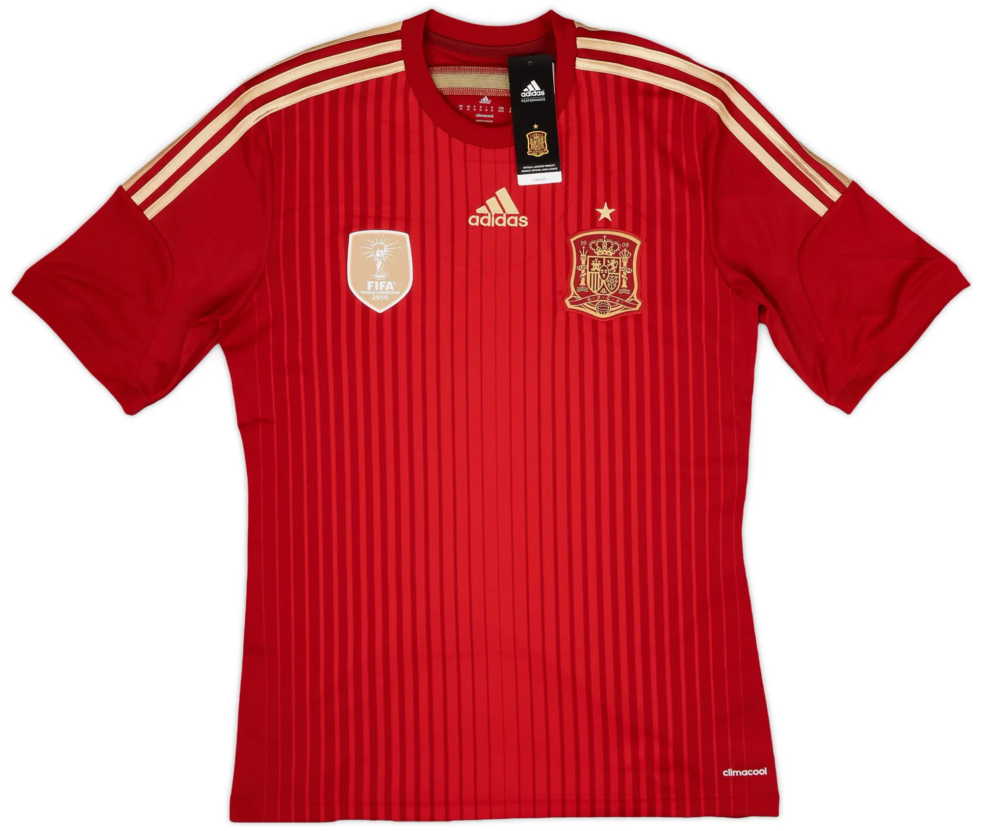 adidas 2013-15 Spain Home Shirt (M)