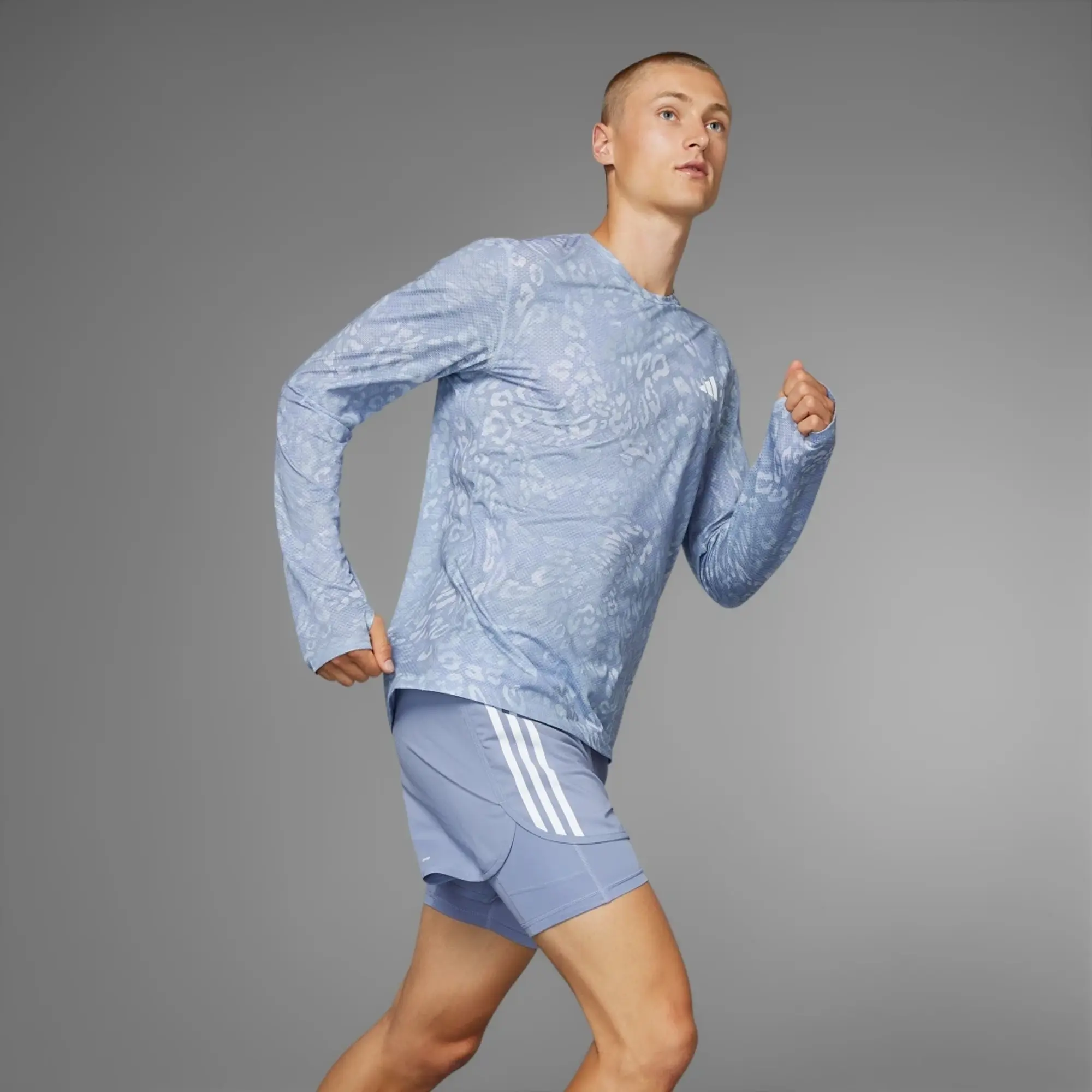 adidas Own the Run CLIMACOOL 3-Stripes Long Sleeve Tee