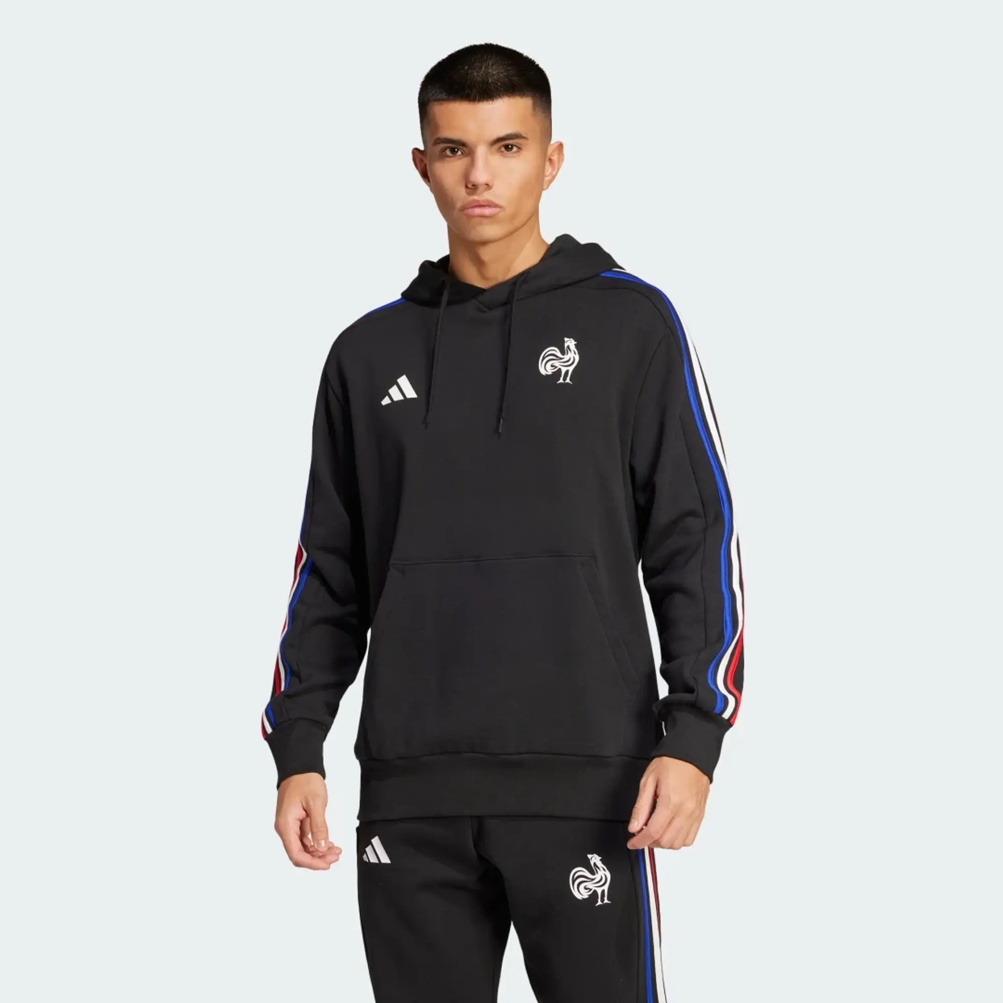 adidas France Essentials 3-Stripes Hoodie