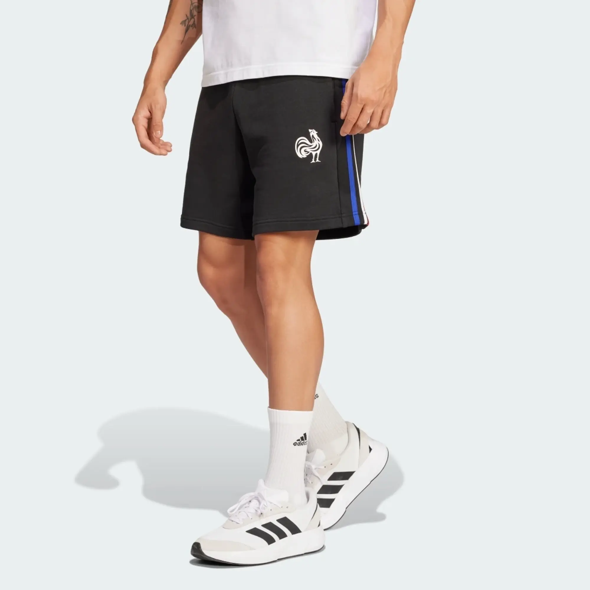 adidas France Essentials 3-Stripes French Terry Shorts