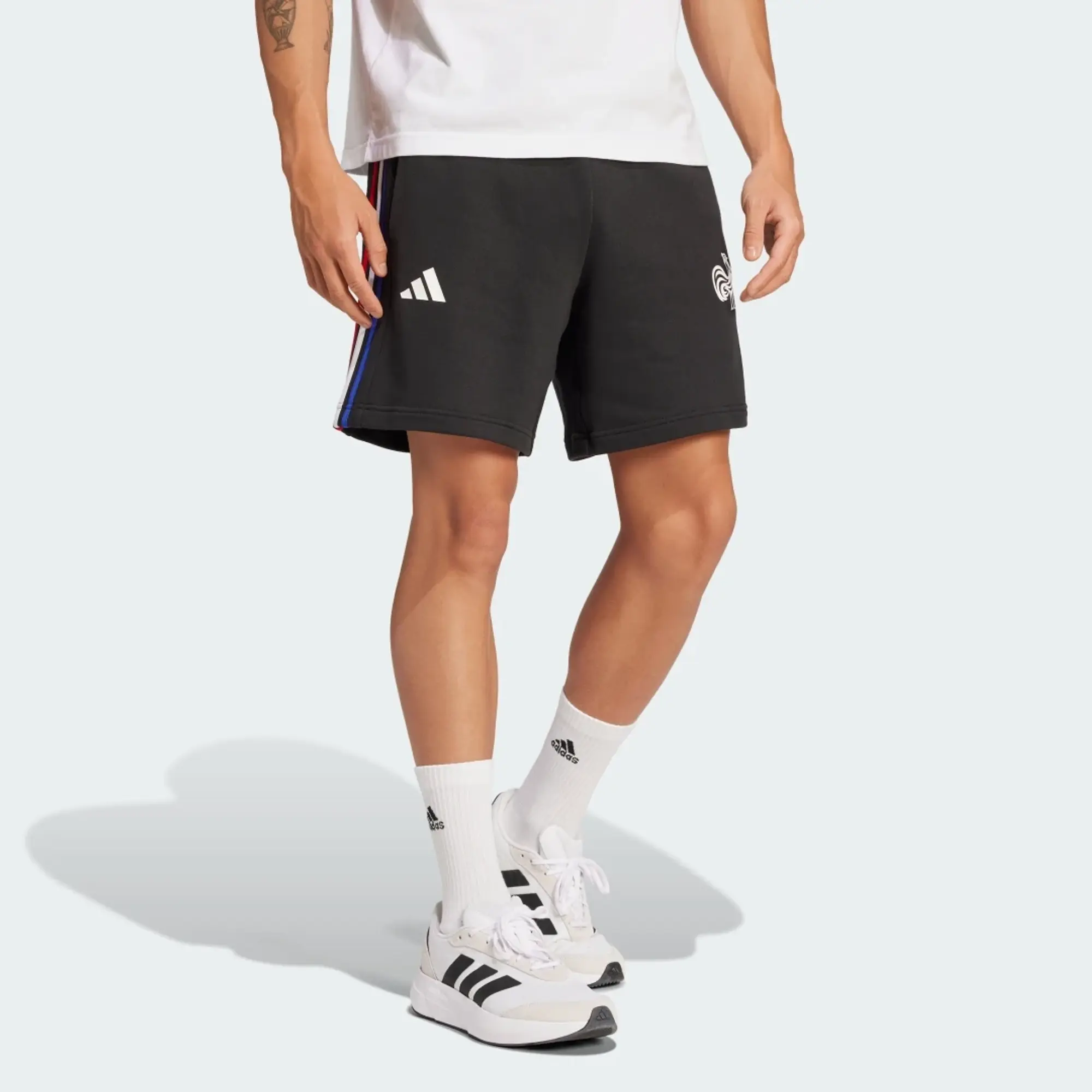 adidas France Essentials 3-Stripes French Terry Shorts