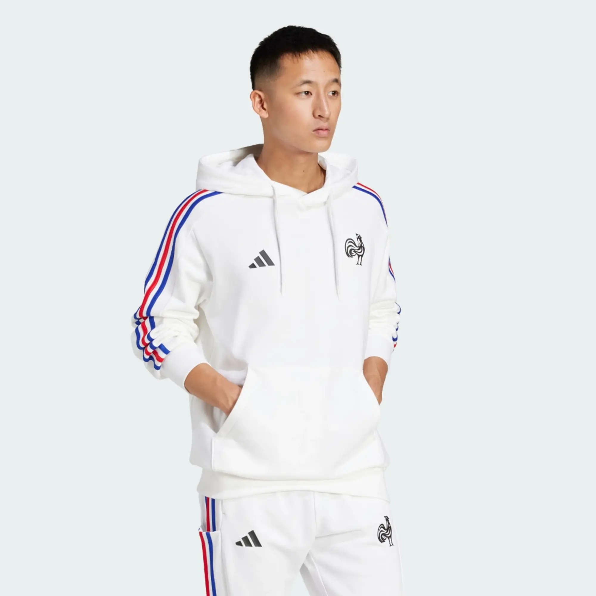 adidas France Essentials 3-Stripes Hoodie