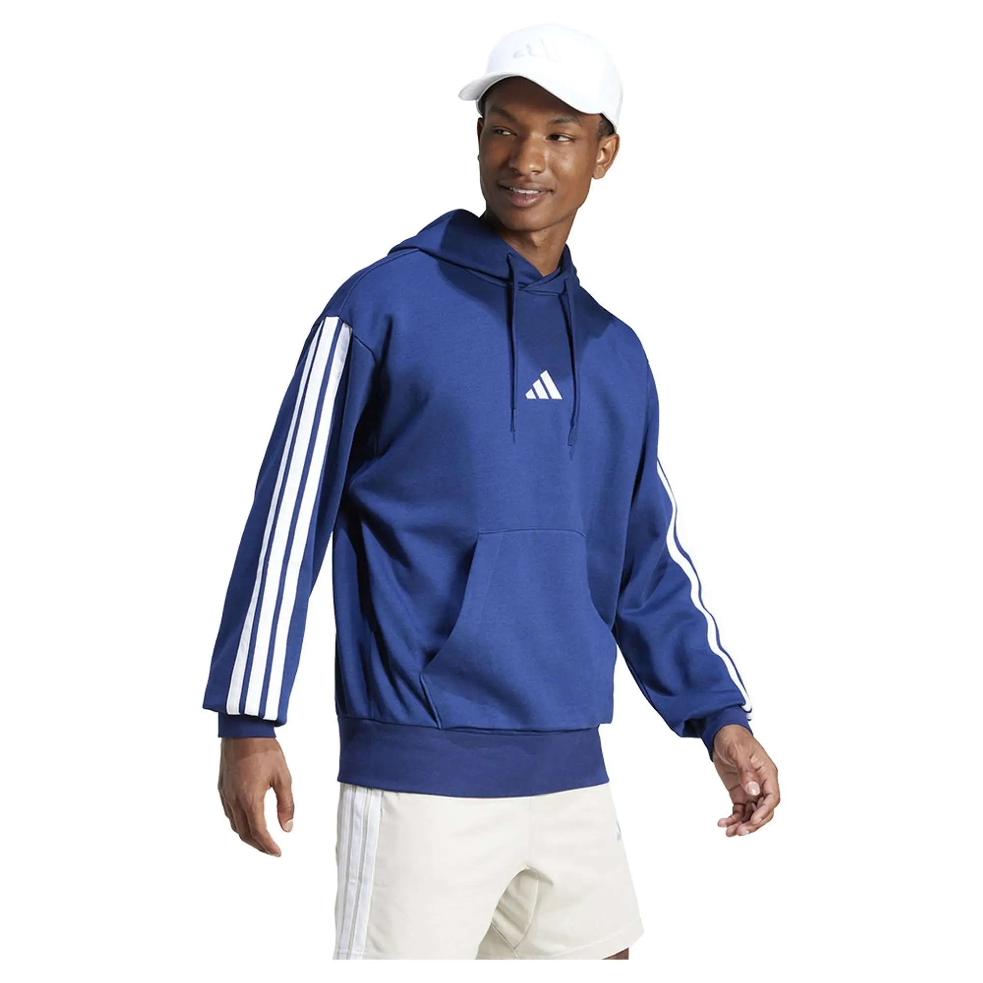 Adidas Essentials 3 Stripes Fleece Hoodie