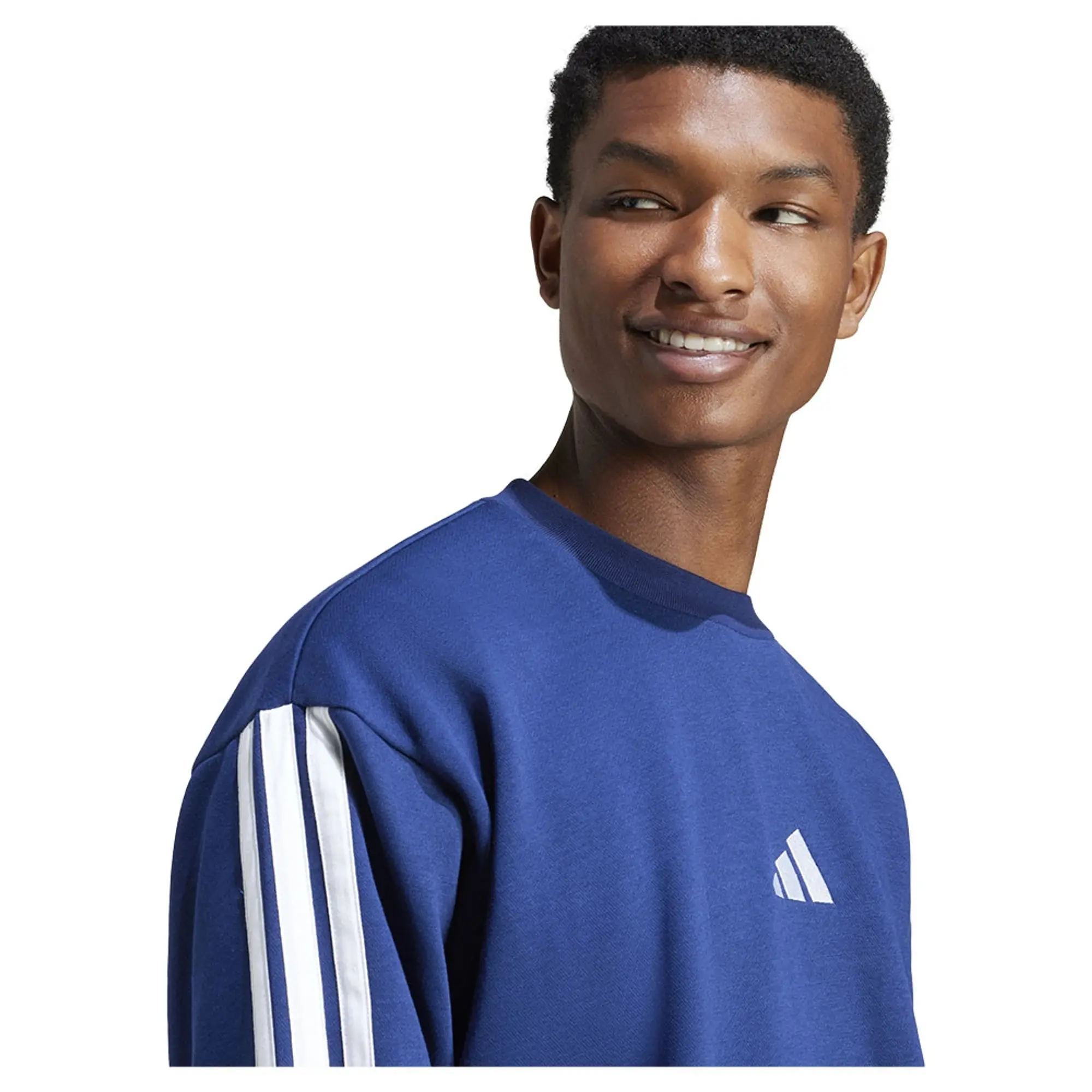 Adidas Essentials 3 Stripes Fleece Sweatshirt