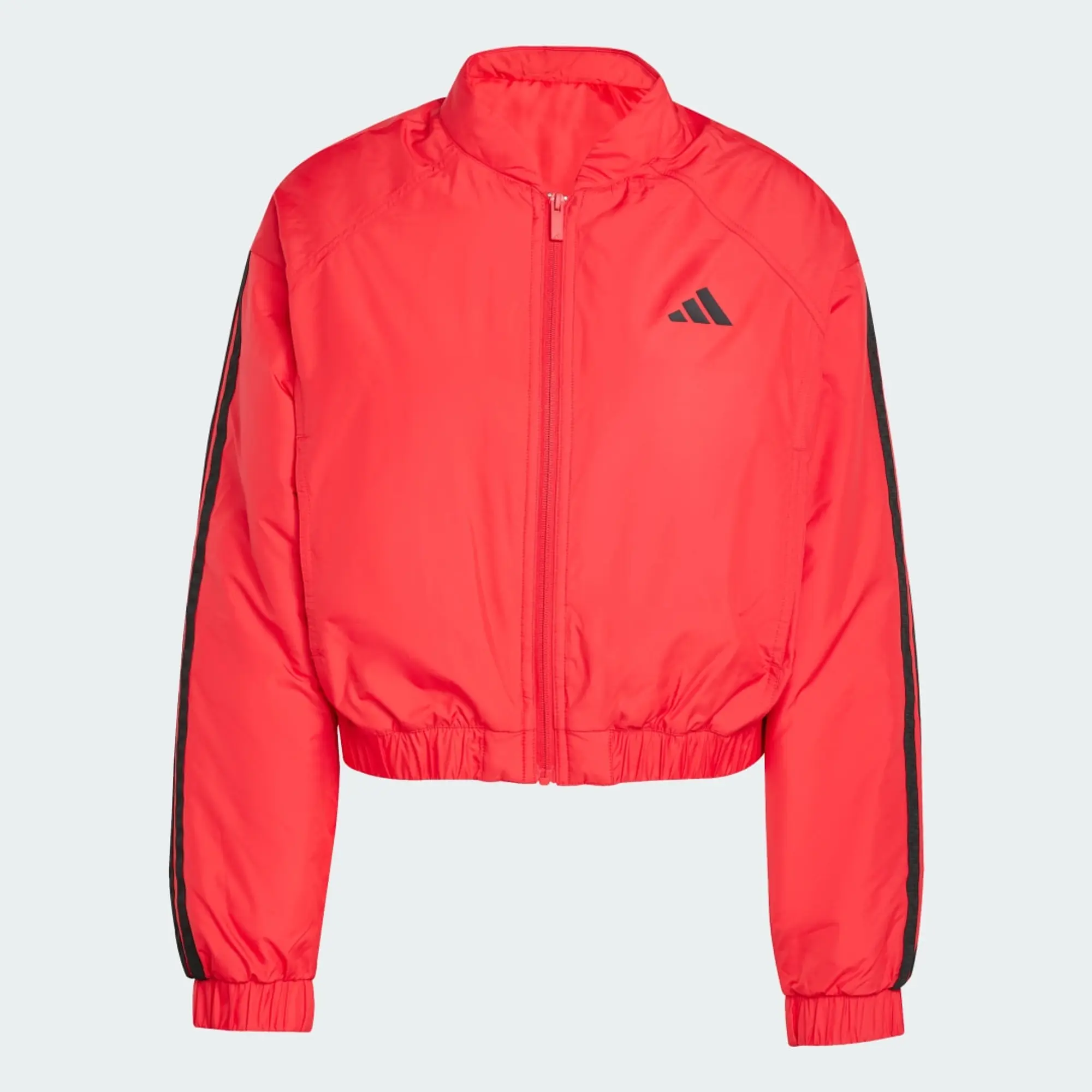 Adidas Essentials 3 Stripes Insulated Crop Bomber Jacket