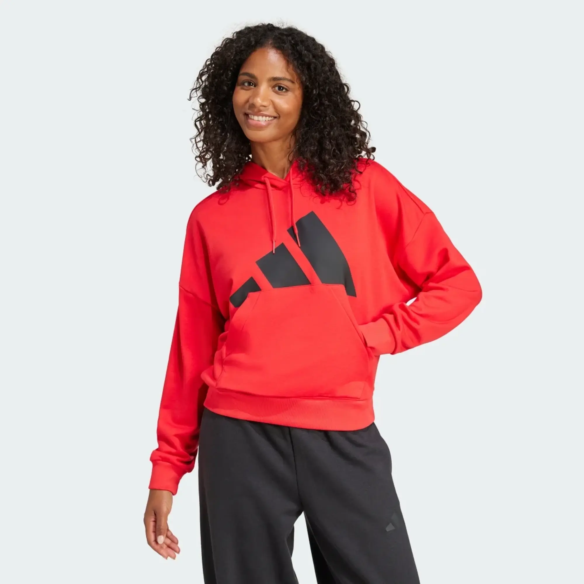 adidas Women Essentials Big Logo French Terry Loose Hoodie