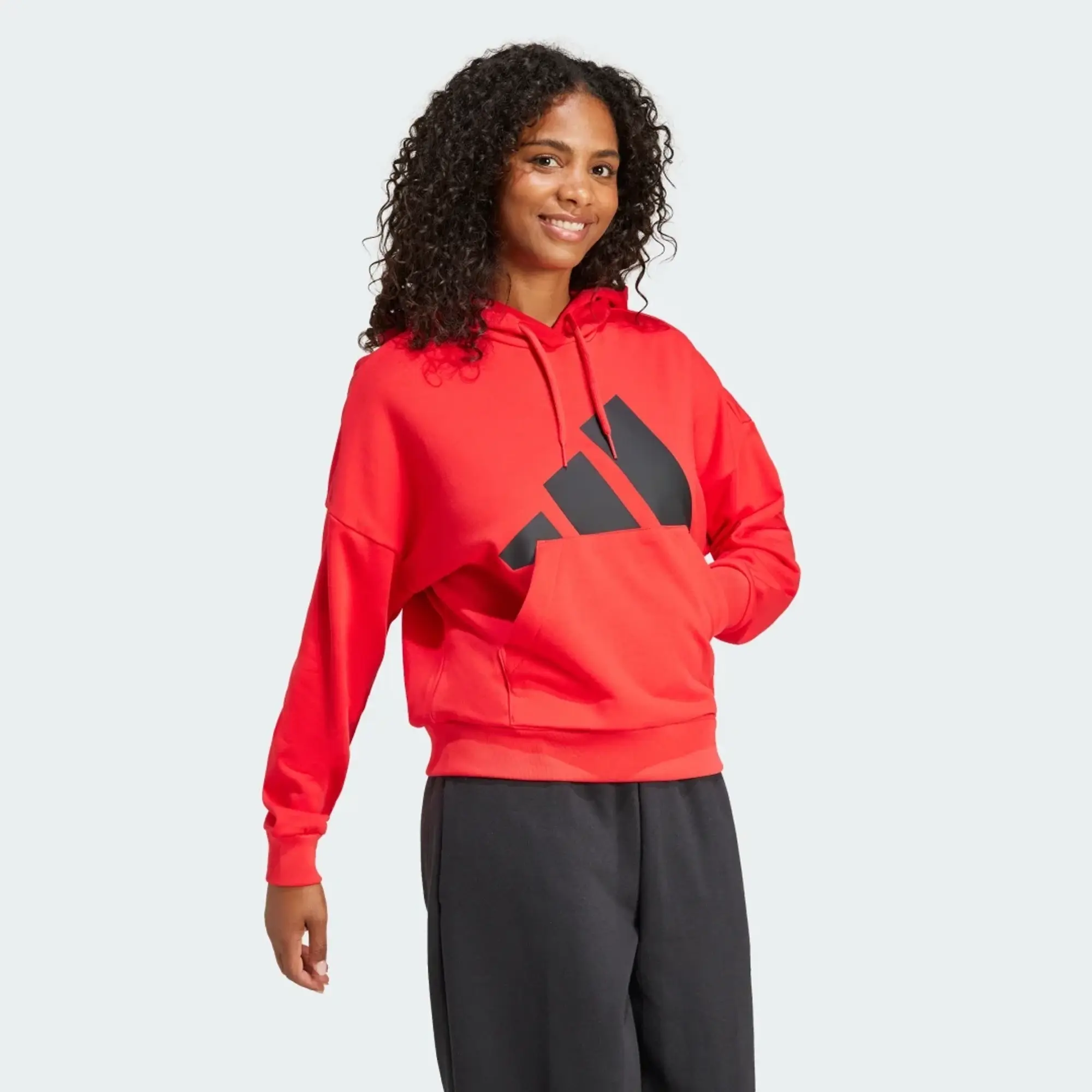 adidas Women Essentials Big Logo French Terry Loose Hoodie