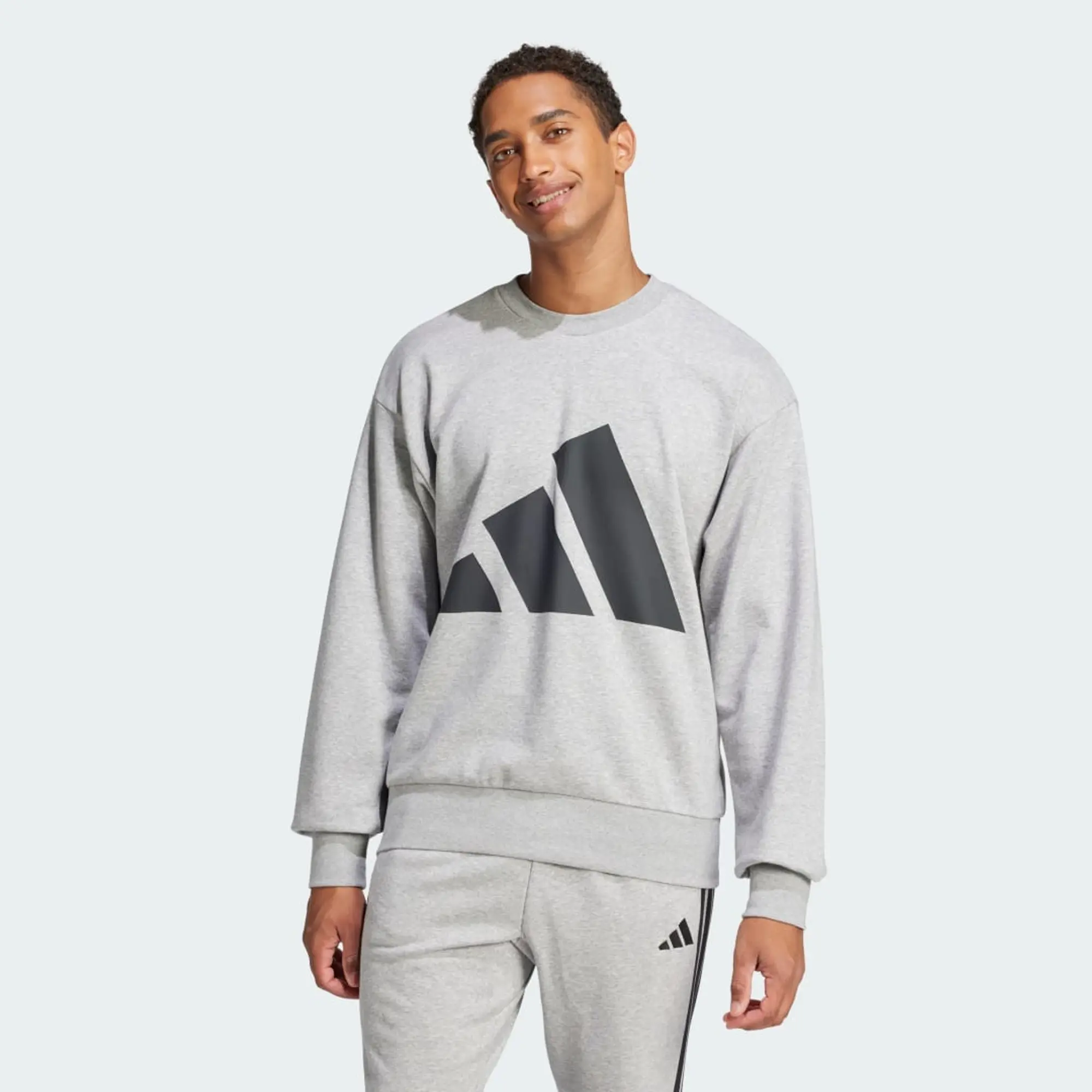 adidas Men Essentials Big Logo French Terry Sweatshirt