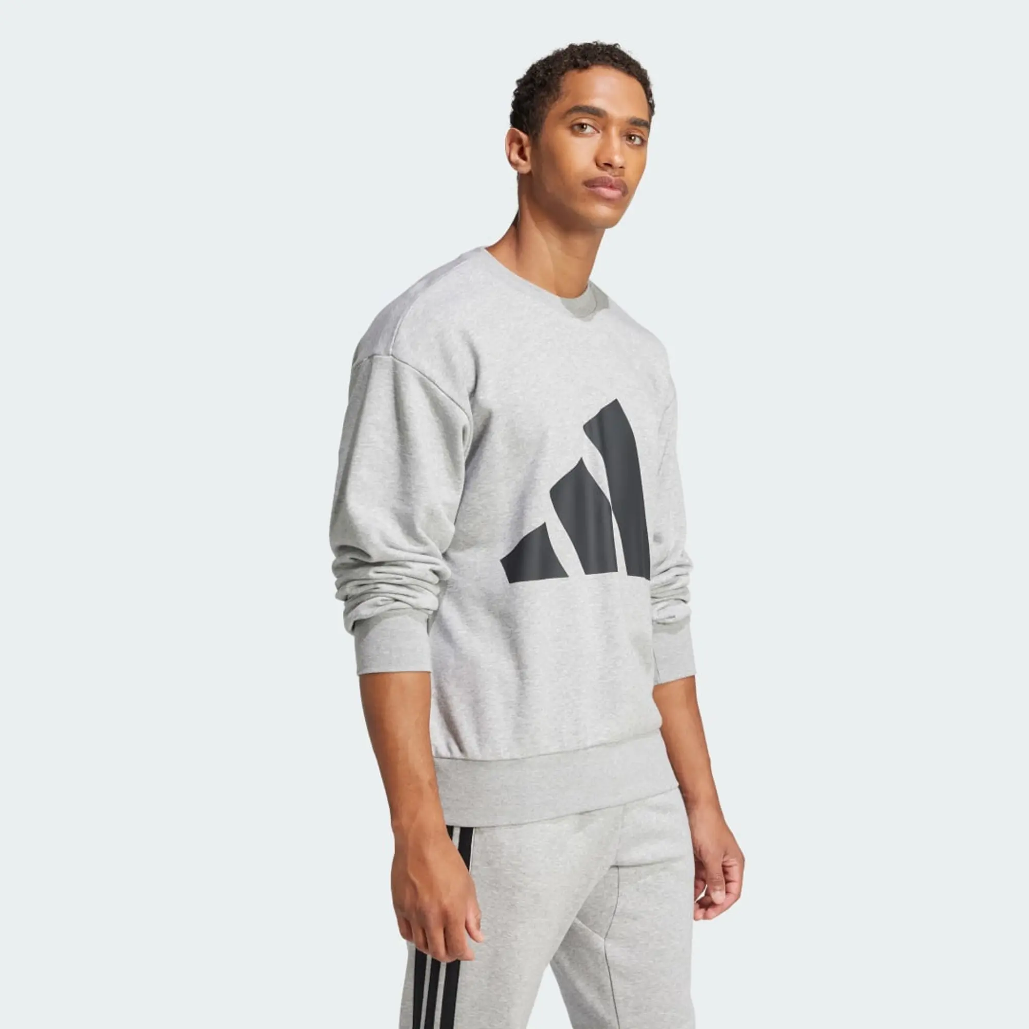 adidas Men Essentials Big Logo French Terry Sweatshirt