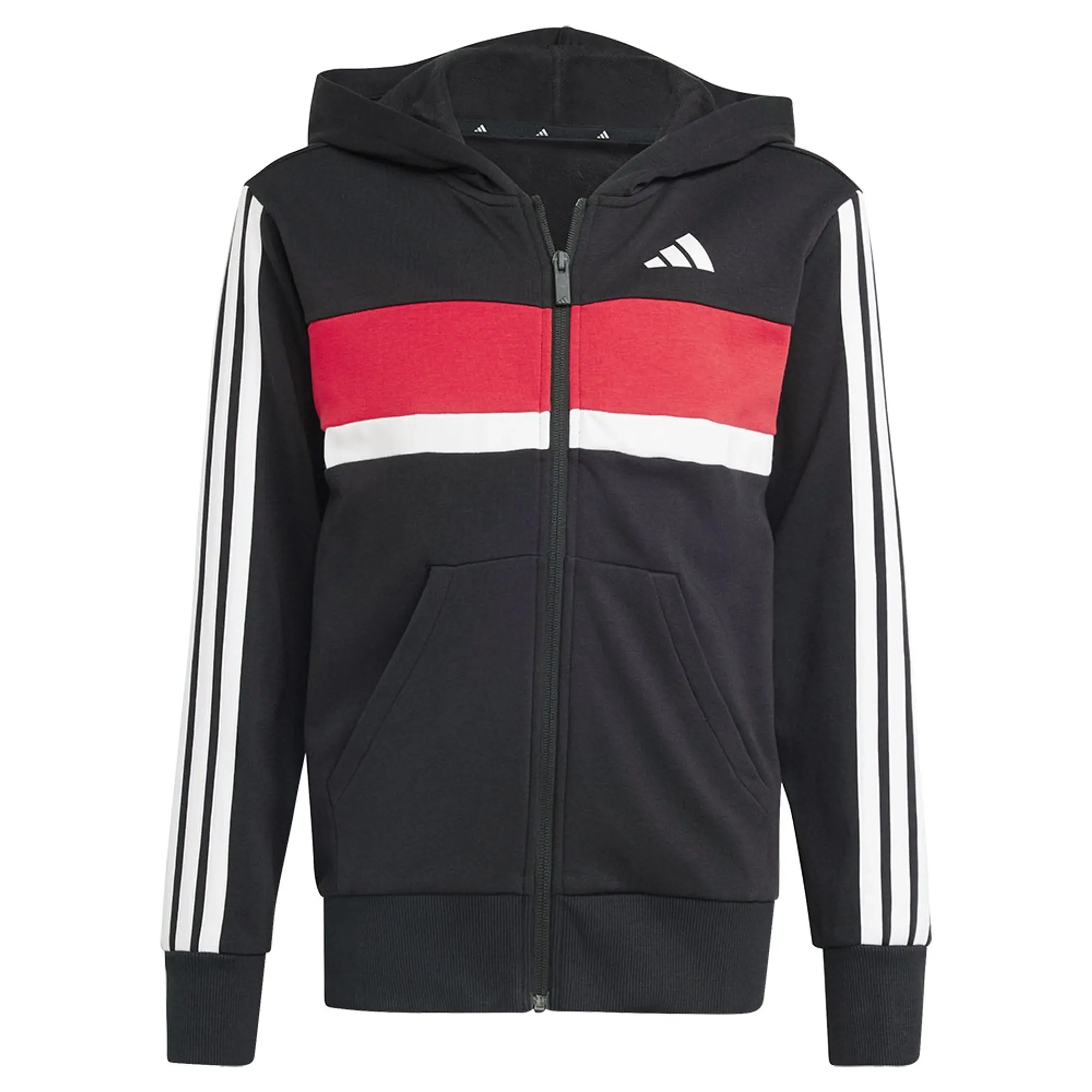 Manchester United x adidas Kids Essentials Tiberio 3-Stripes French Terry Tracksuit Black