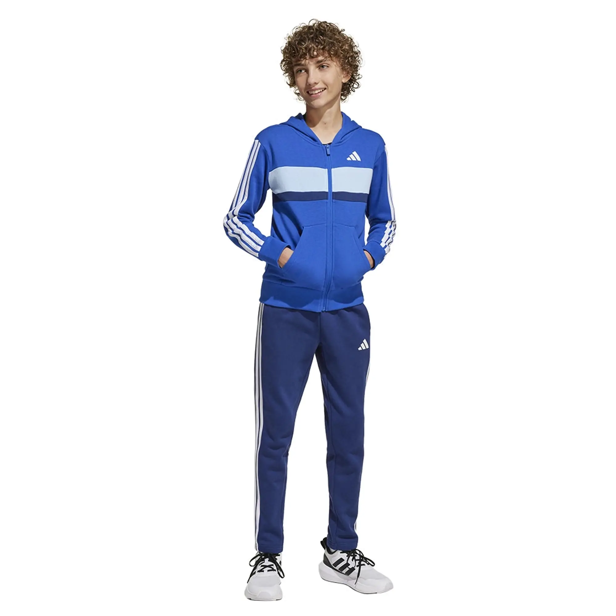 Adidas Seasonal Essentials Tiberio 3 Stripes Fleece Tracksuit