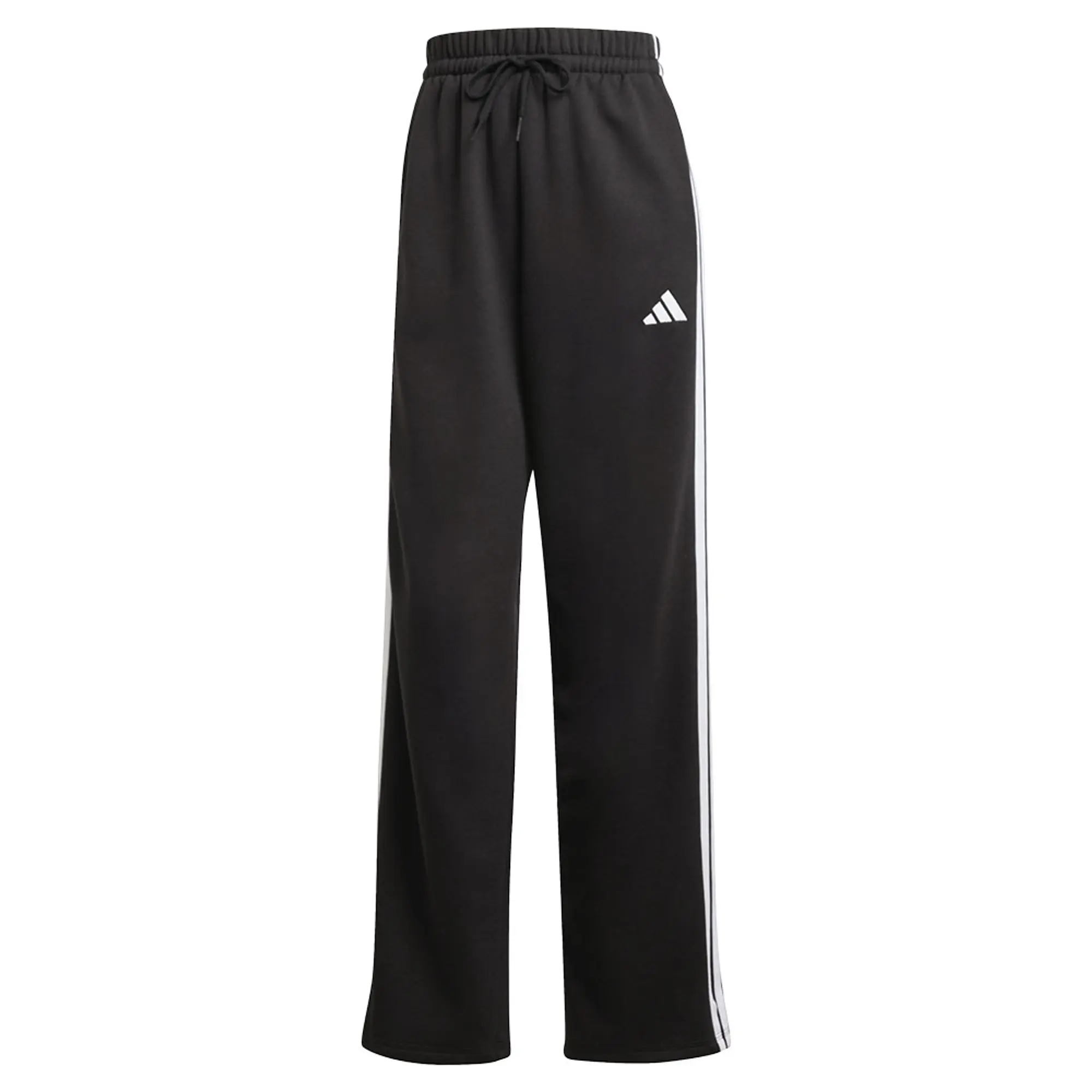 Adidas Essentials 3 Stripes Open Hem Fleece Joggers