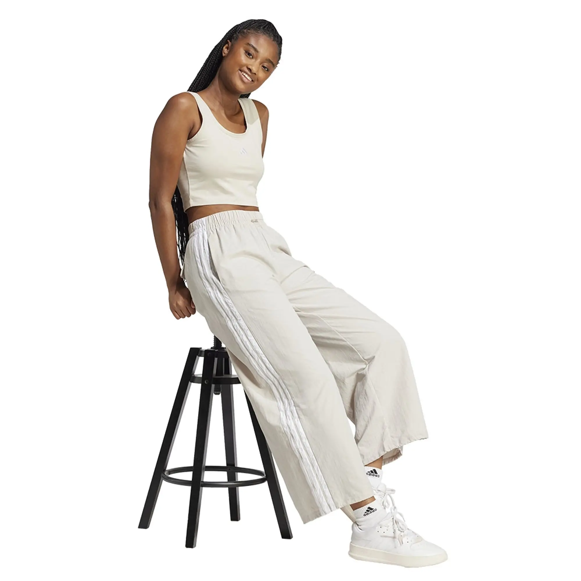 Adidas Essentials 3 Stripes Lifestyle Woven Parachute Pants