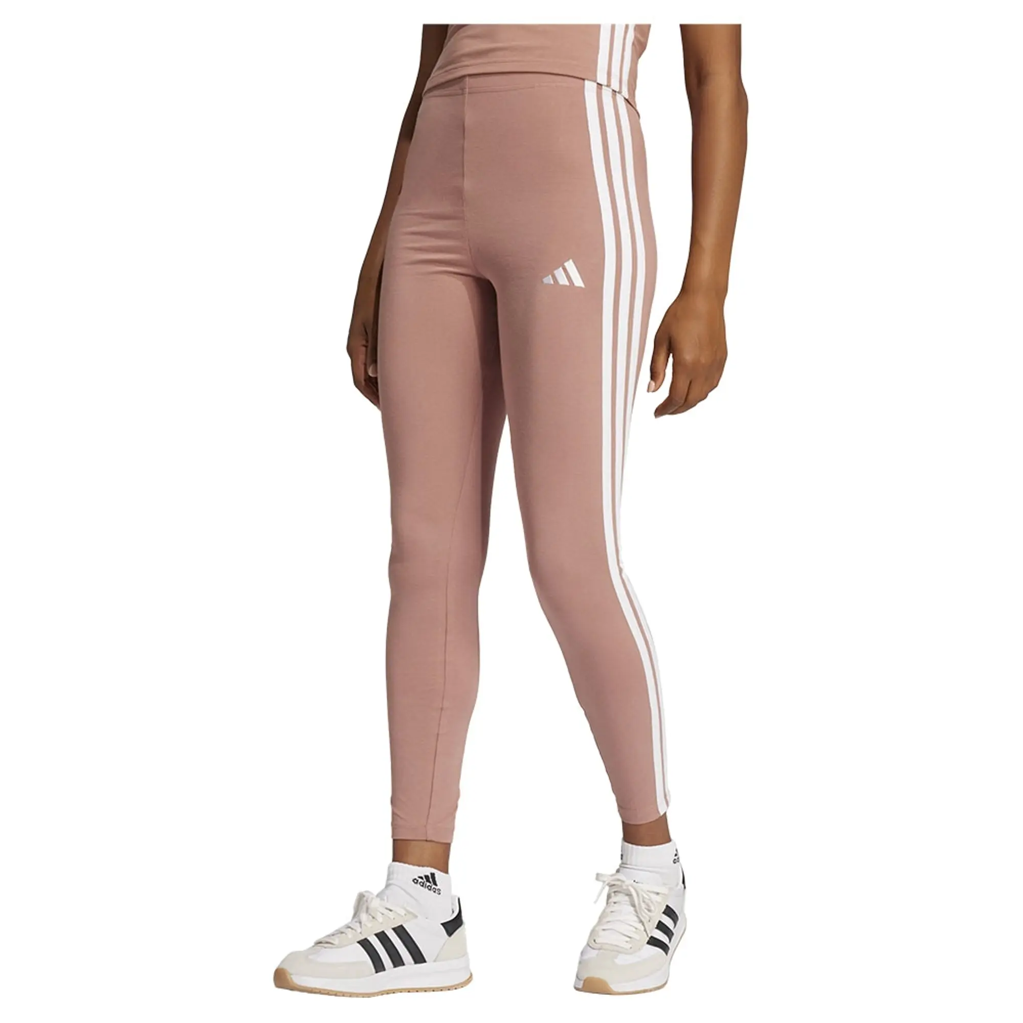 Adidas Essentials 3 Stripes Cotton Leggings