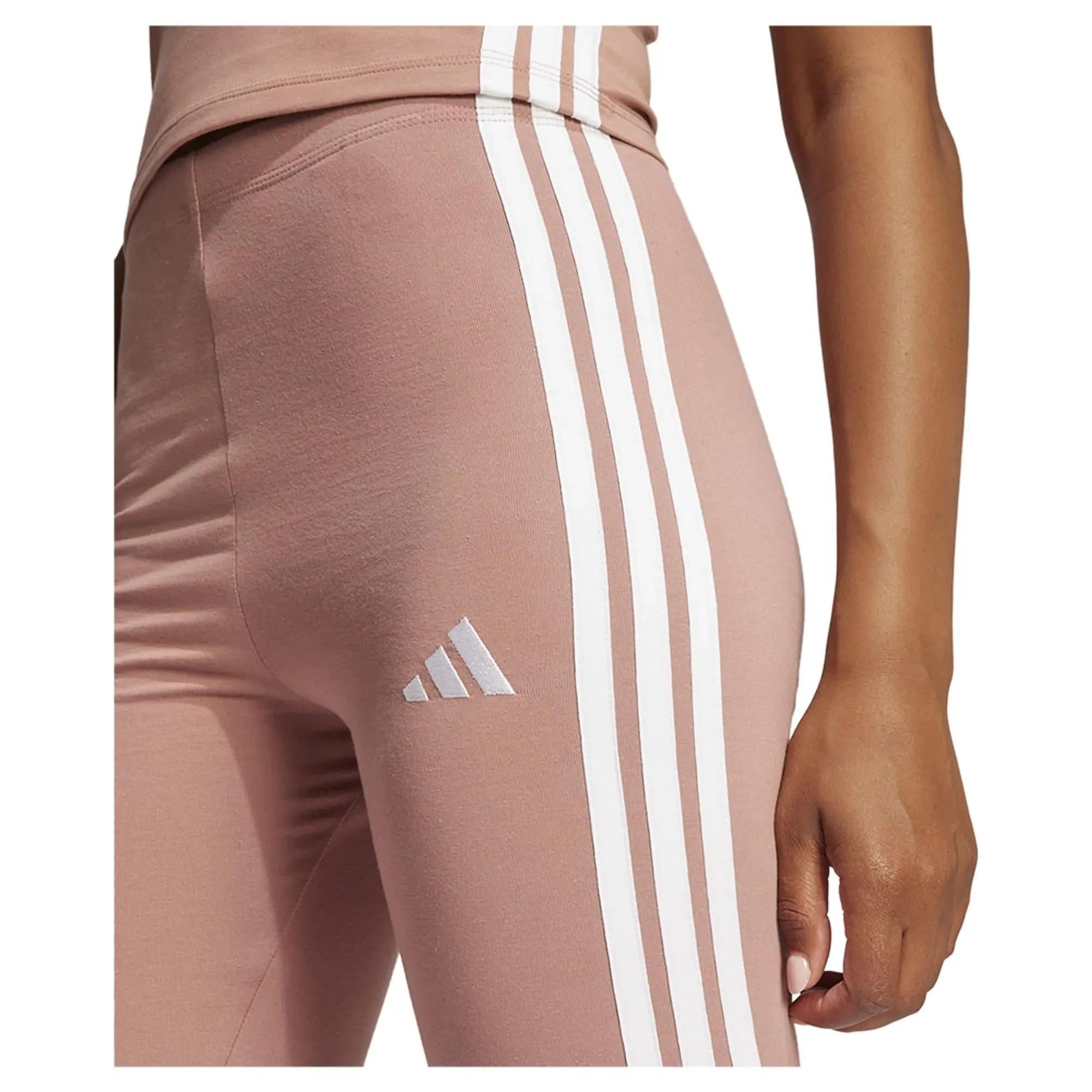 Adidas Essentials 3 Stripes Cotton Leggings