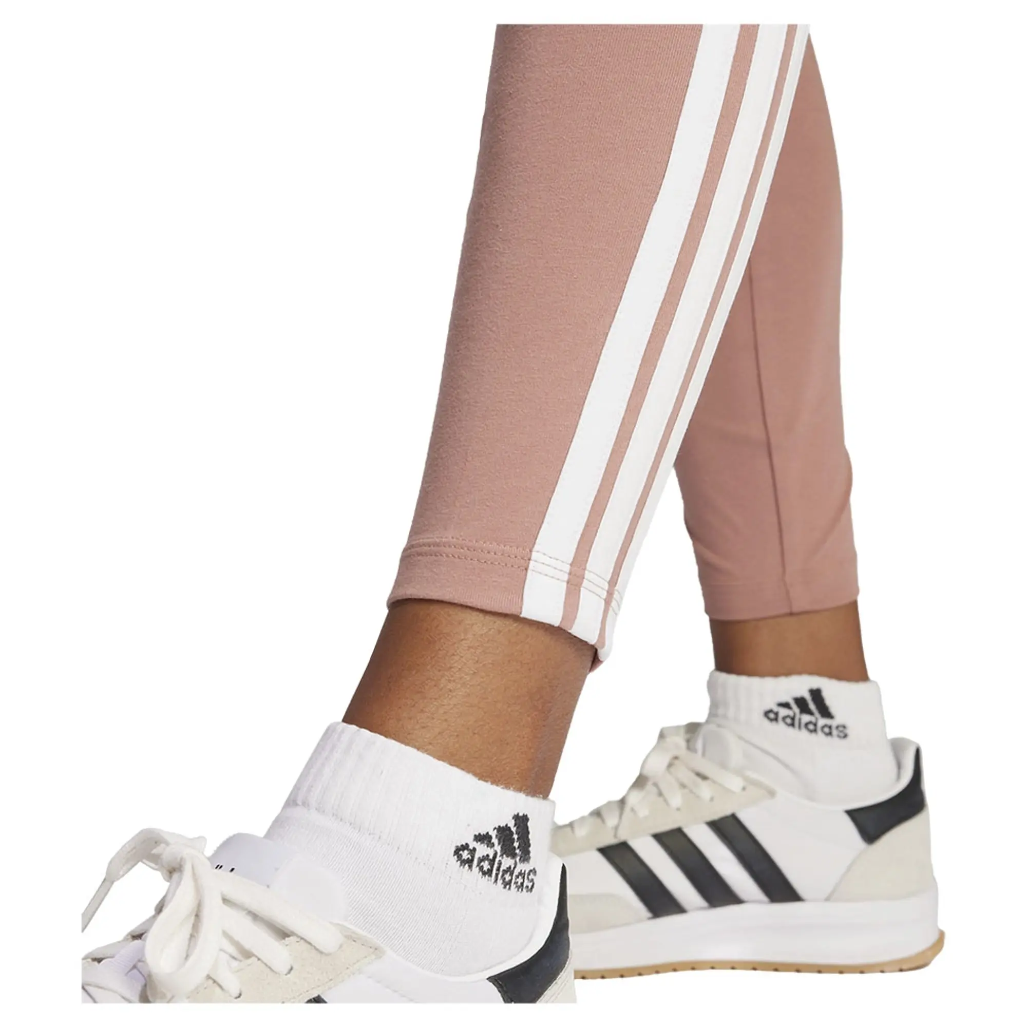 Adidas Essentials 3 Stripes Cotton Leggings