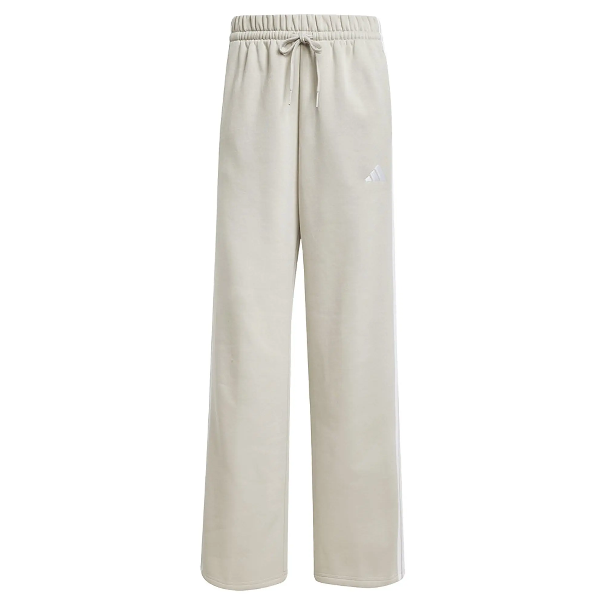Adidas Essentials 3 Stripes Open Hem Fleece Joggers