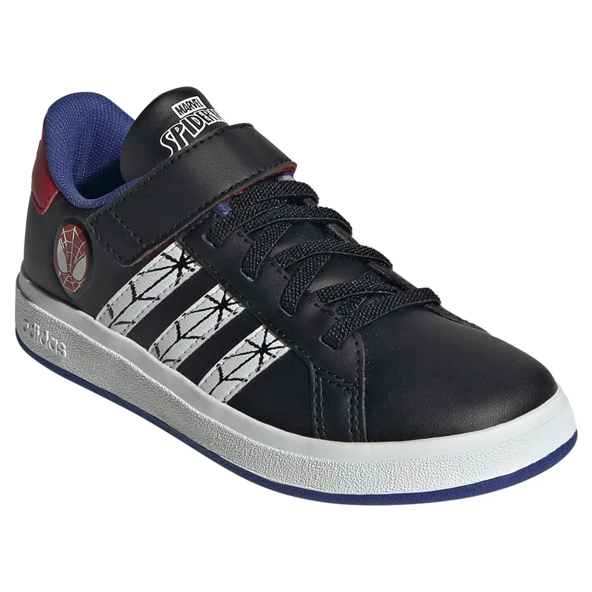 adidas  GRAND COURT SPIDER-MAN EL K  boys's Children's Shoes (Trainers) in Black