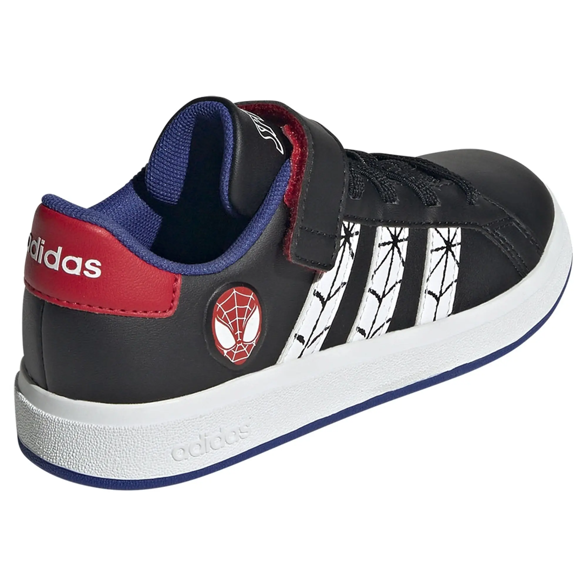 adidas  GRAND COURT SPIDER-MAN EL K  boys's Children's Shoes (Trainers) in Black