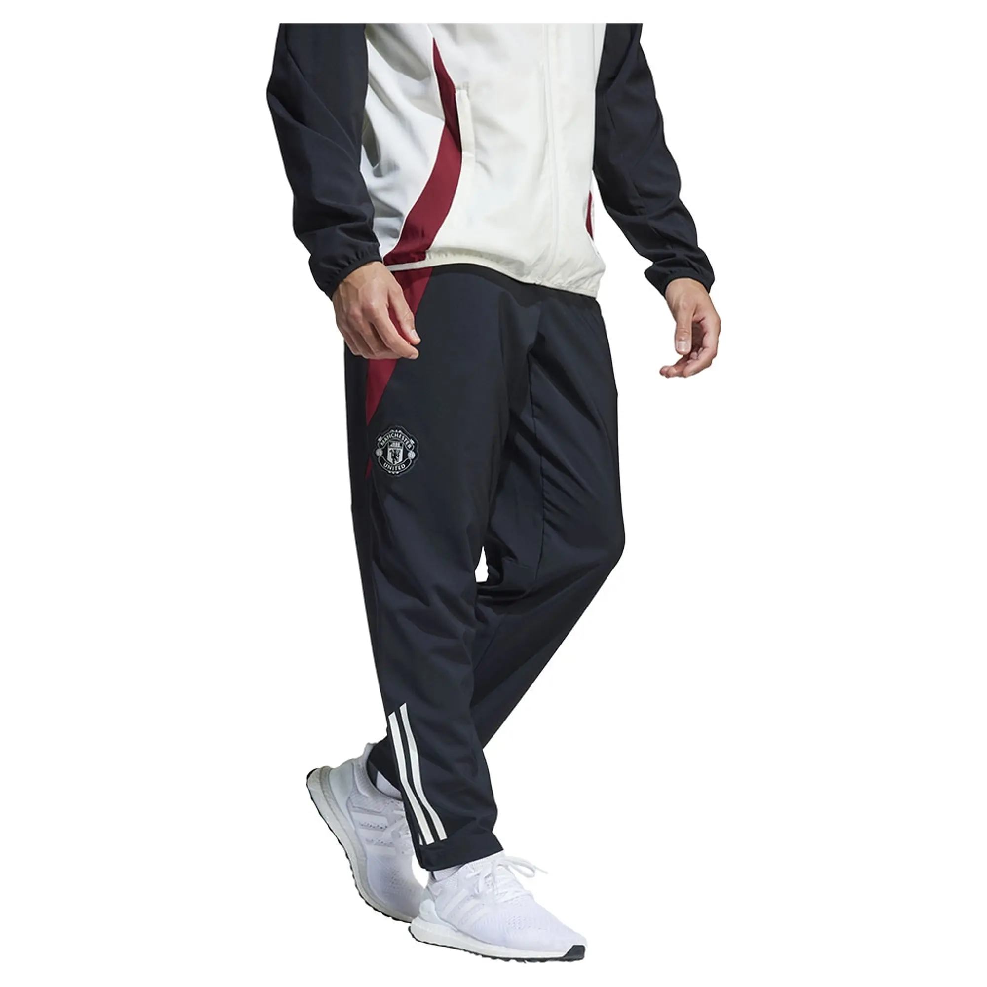 adidas Manchester United Training Trousers Tiro 24 Presentation - Black - ['Black']