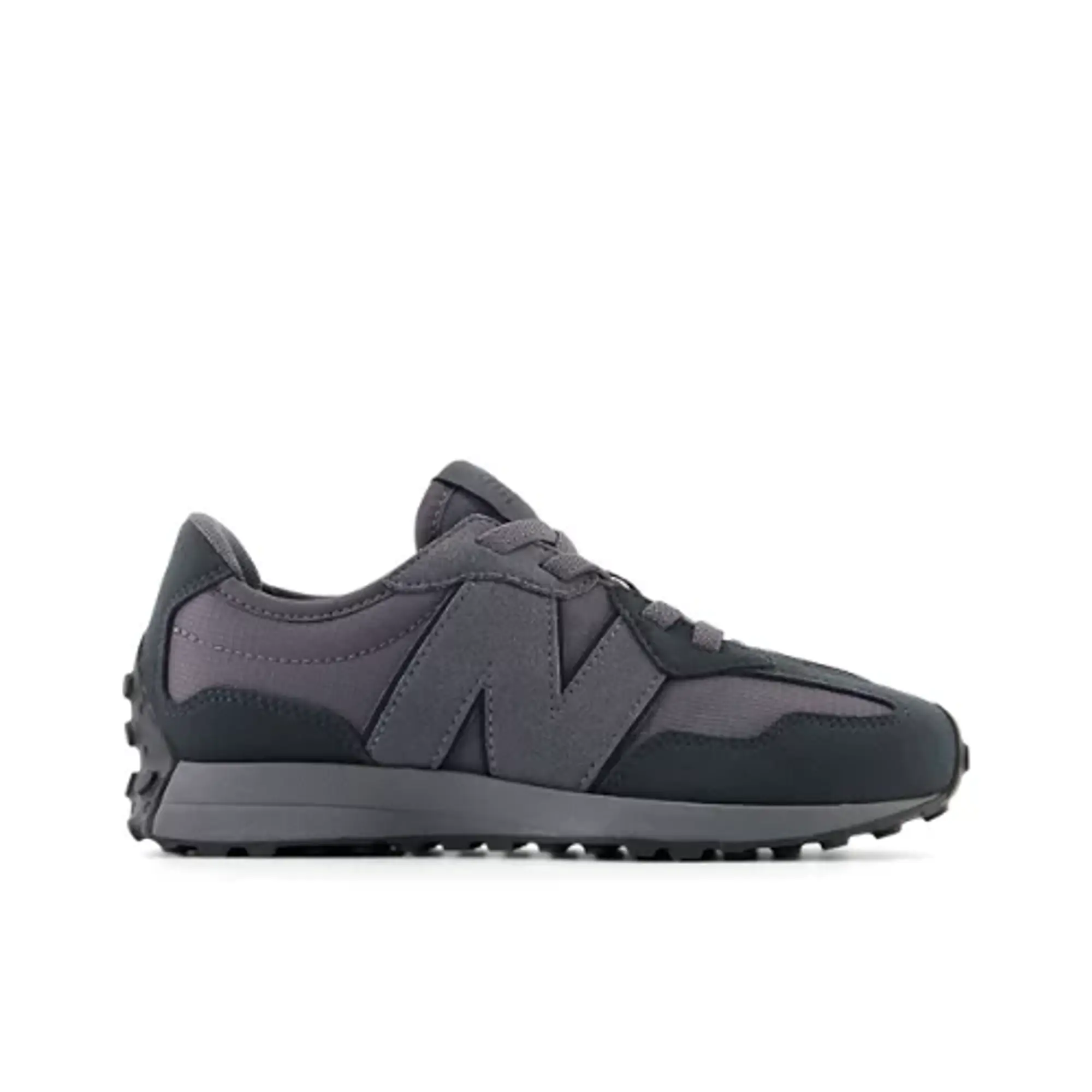 New Balance Kids' 327 in Black/Grey Synthetic