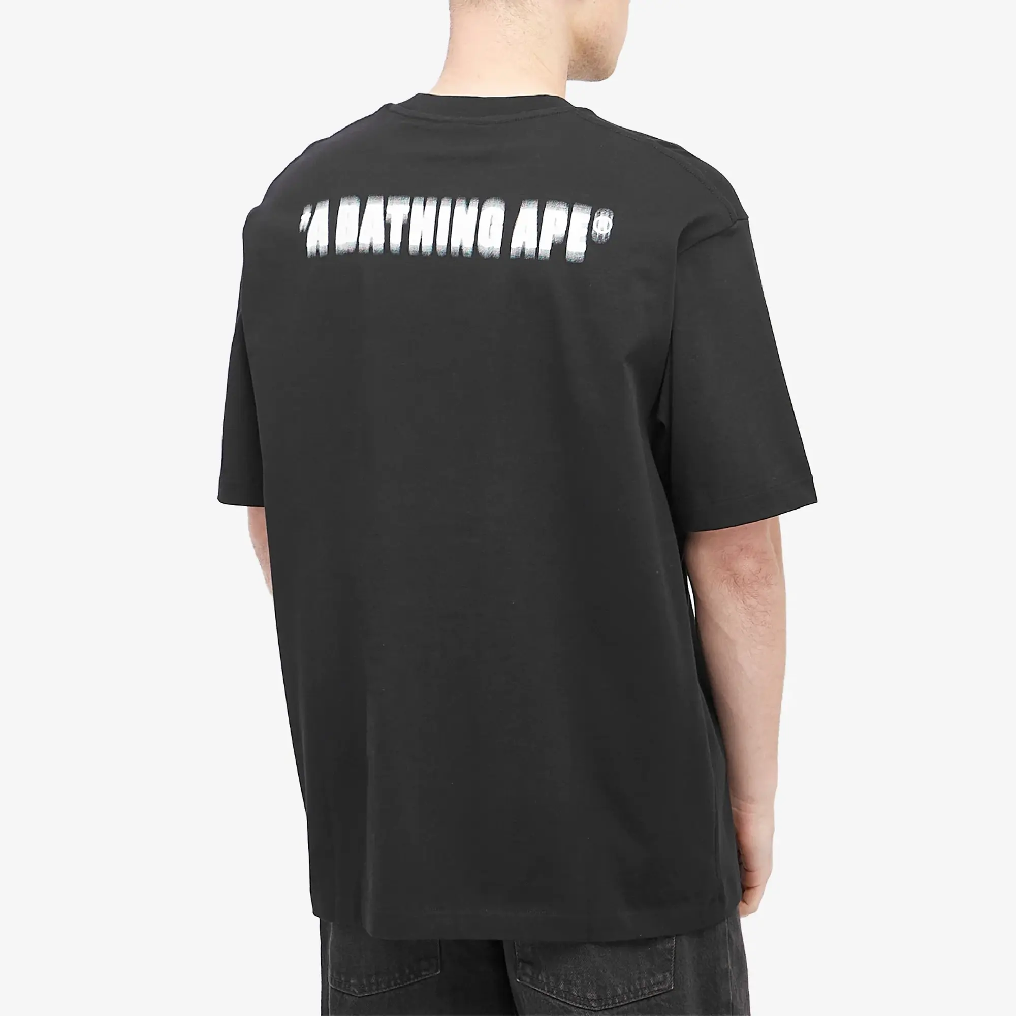 A Bathing Ape Men's Pixel Ape Head T-Shirt Black