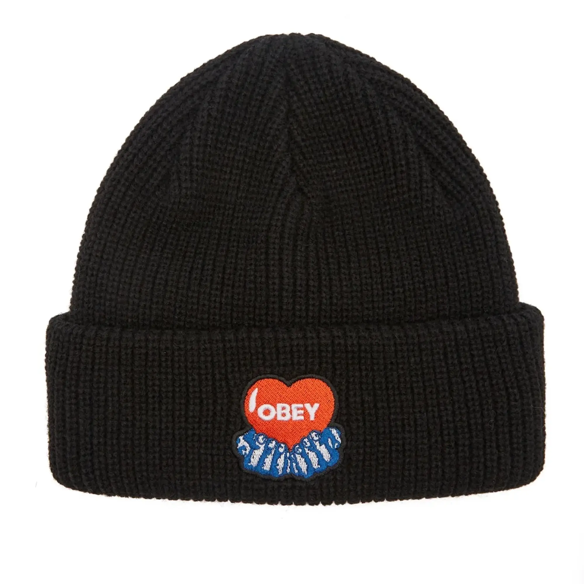 Obey Women's Heart Beanie Black