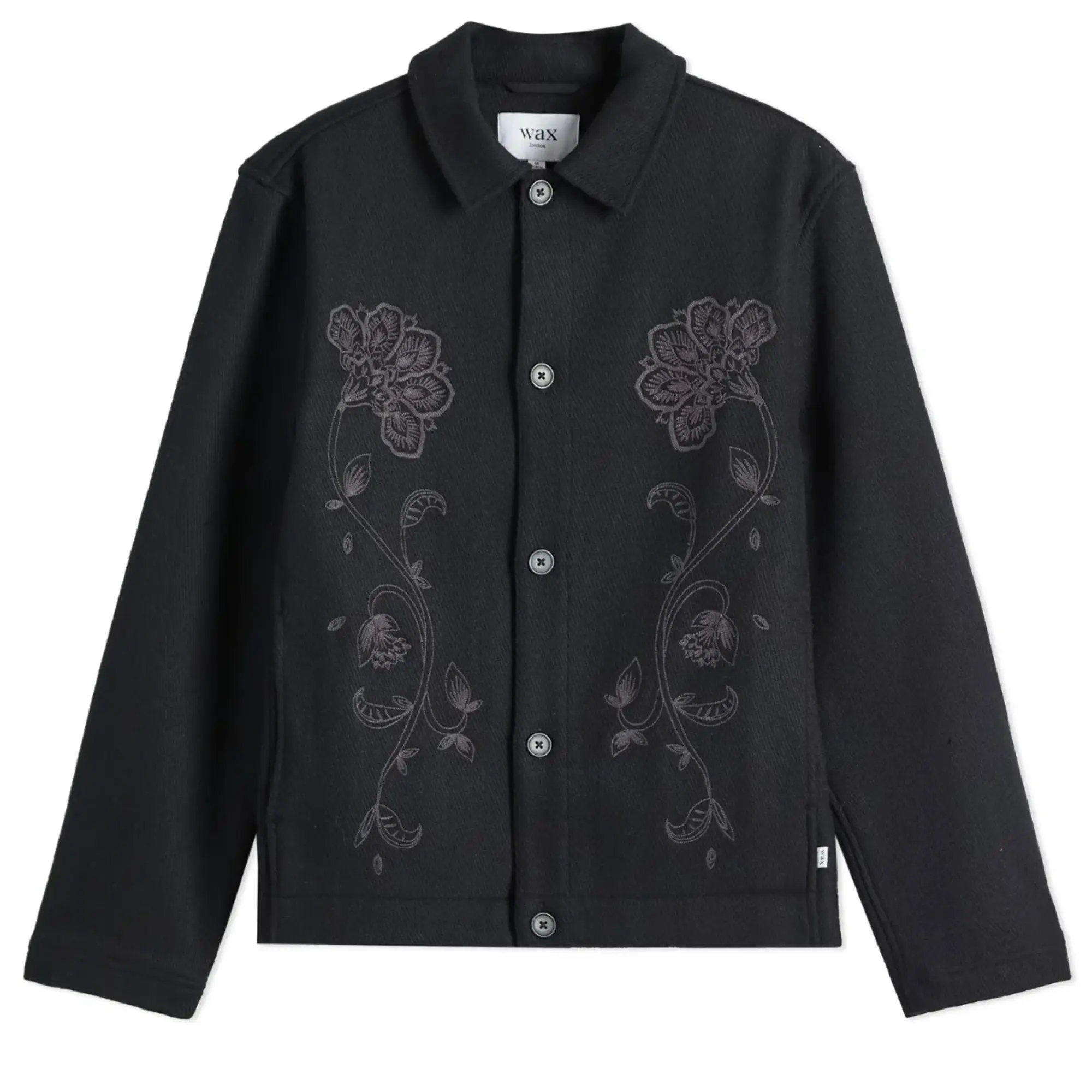 Wax London Men's Elm Wool Jacket Black