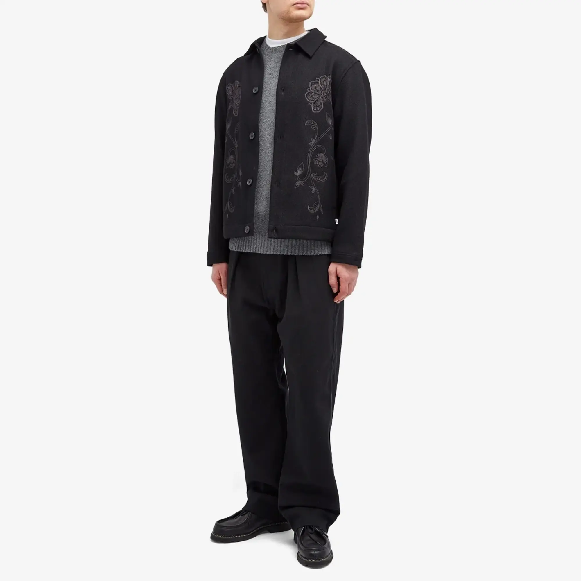 Wax London Men's Elm Wool Jacket Black