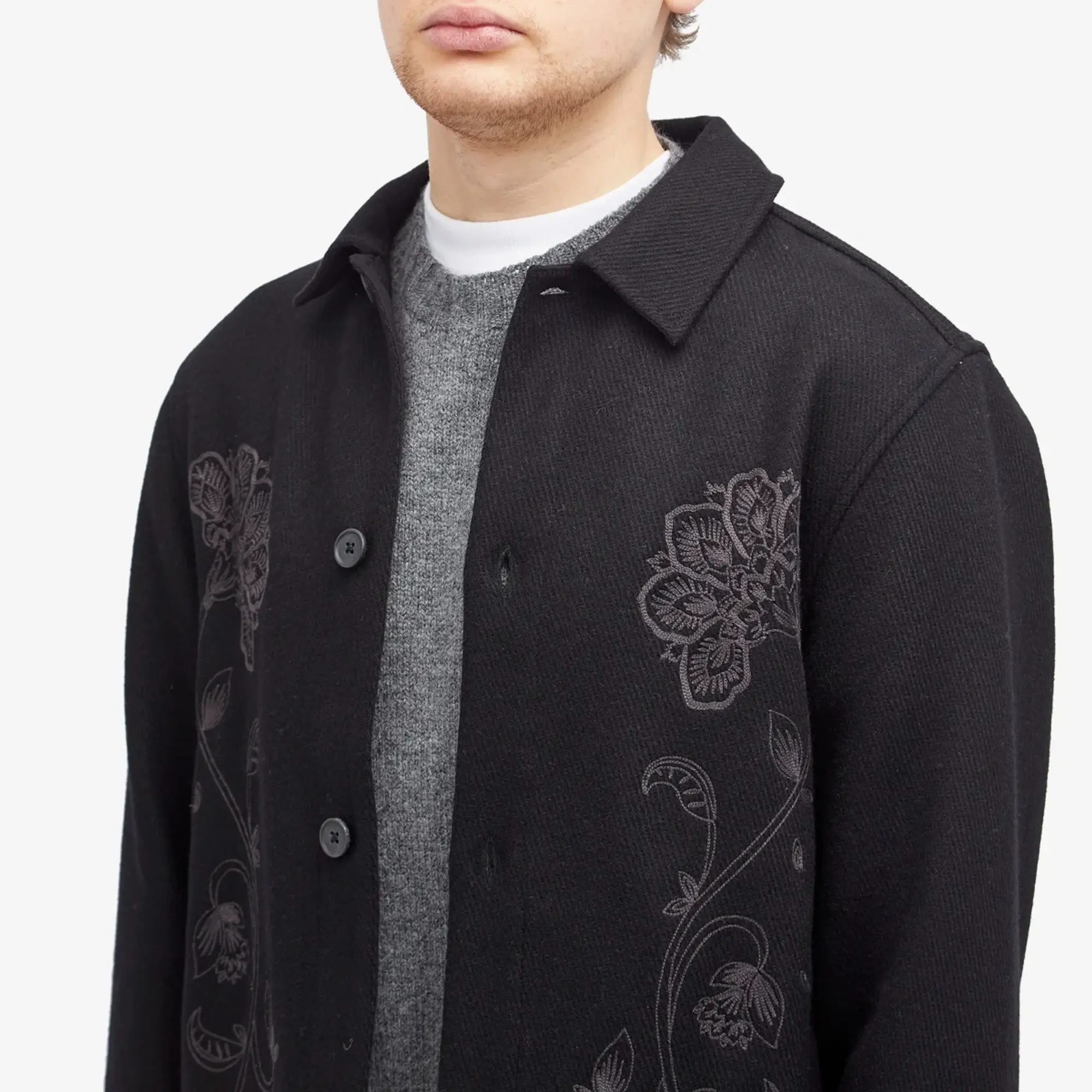 Wax London Men's Elm Wool Jacket Black