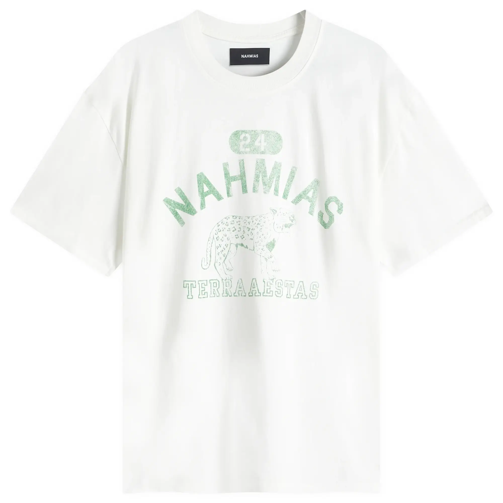 Nahmias Men's Terraestiva Boxy T-Shirt Cotton White