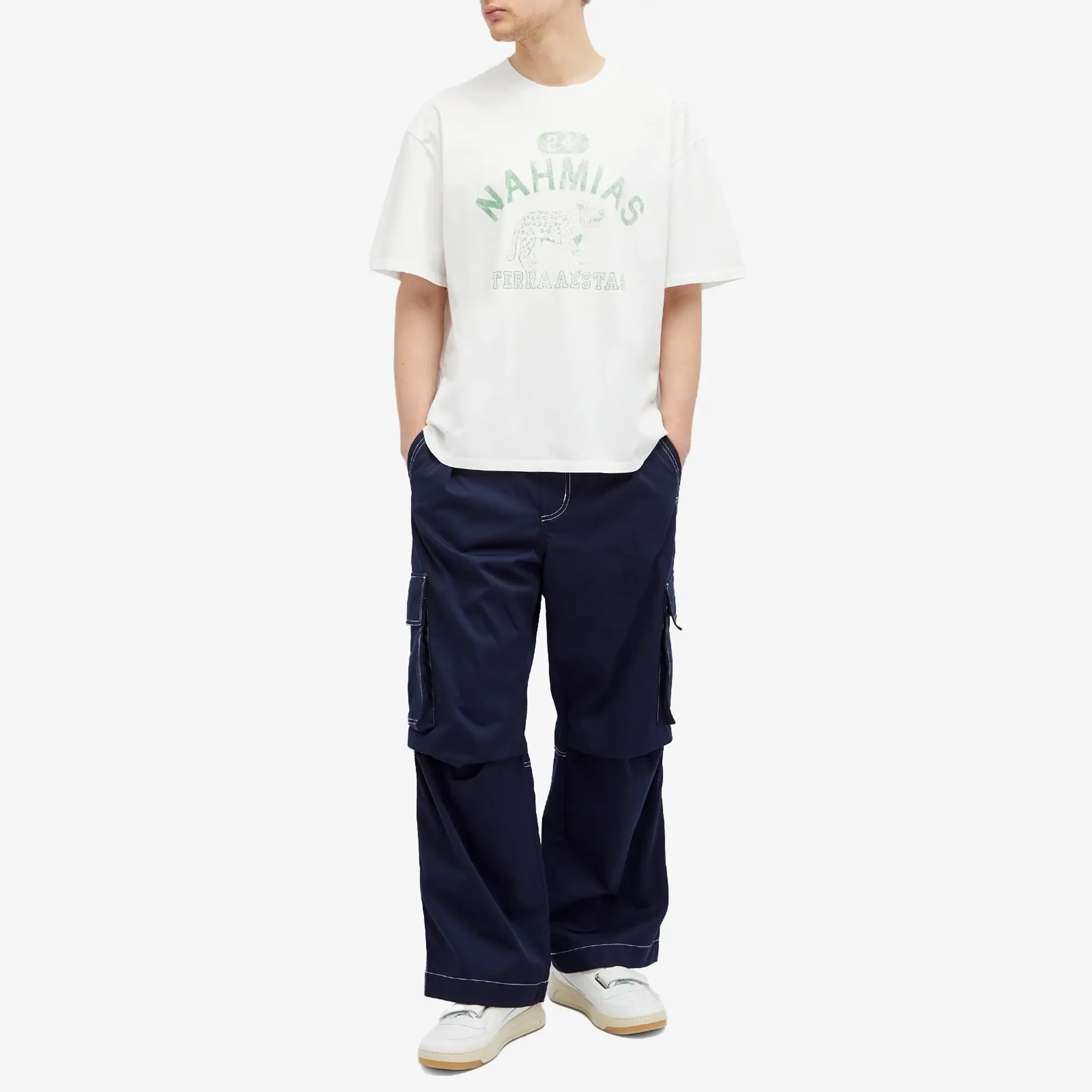 Nahmias Men's Terraestiva Boxy T-Shirt Cotton White