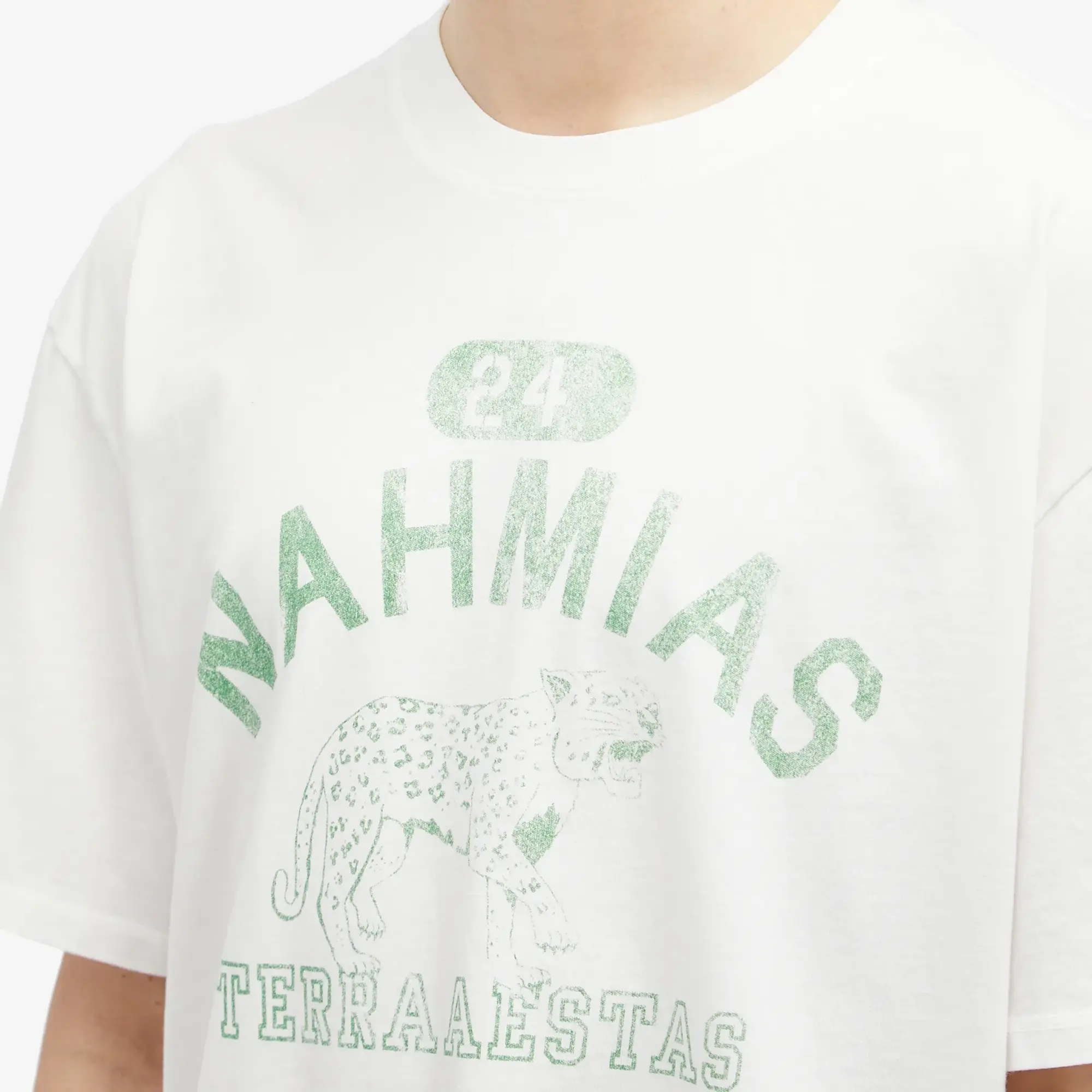 Nahmias Men's Terraestiva Boxy T-Shirt Cotton White