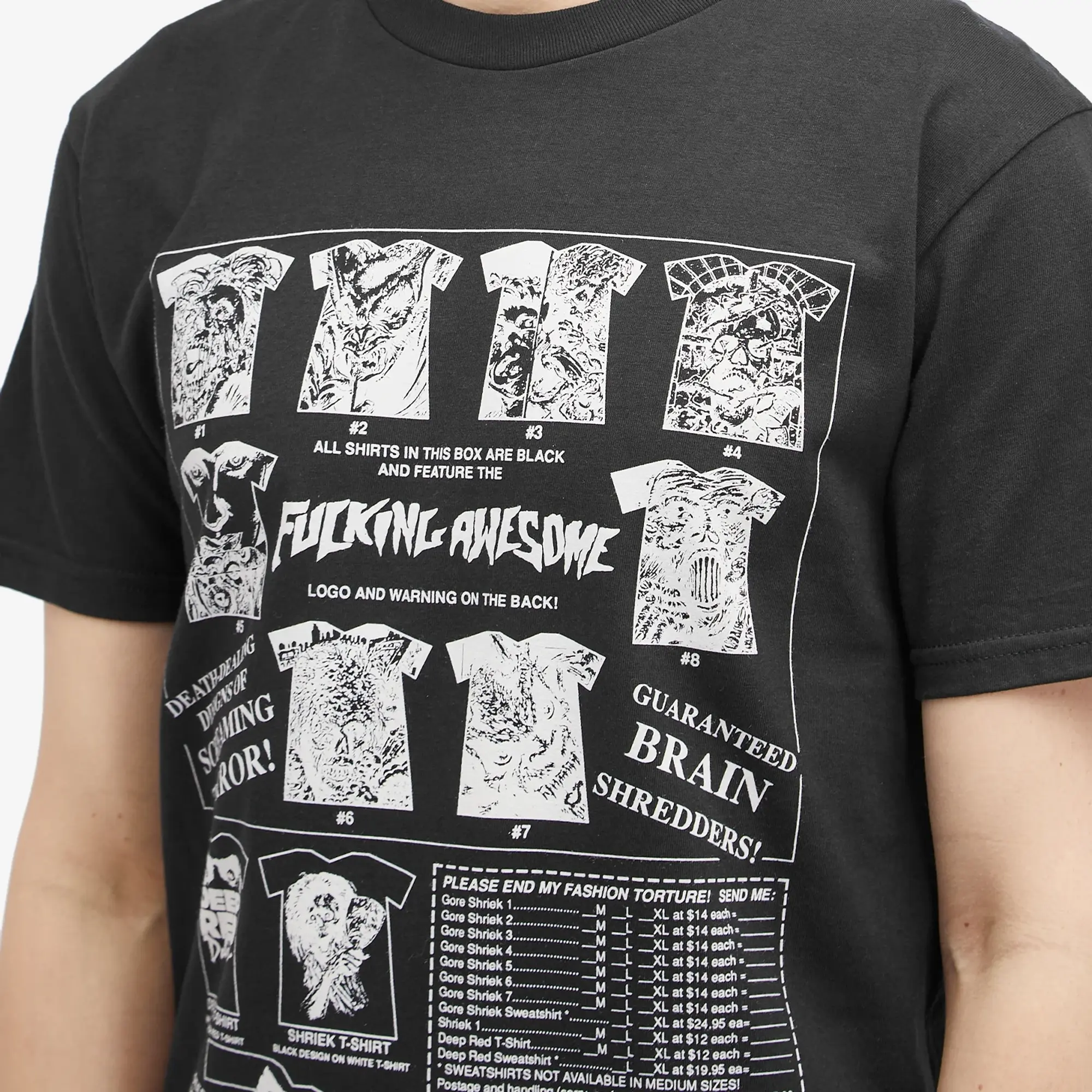 Fucking Awesome Men's Gore Shriek T-Shirt Black