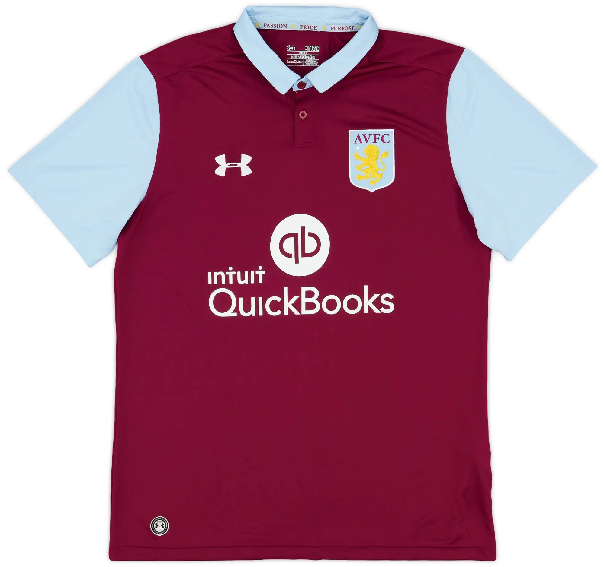 Under Armour 2016-17 Aston Villa Home Shirt - 7/10 - (XL)