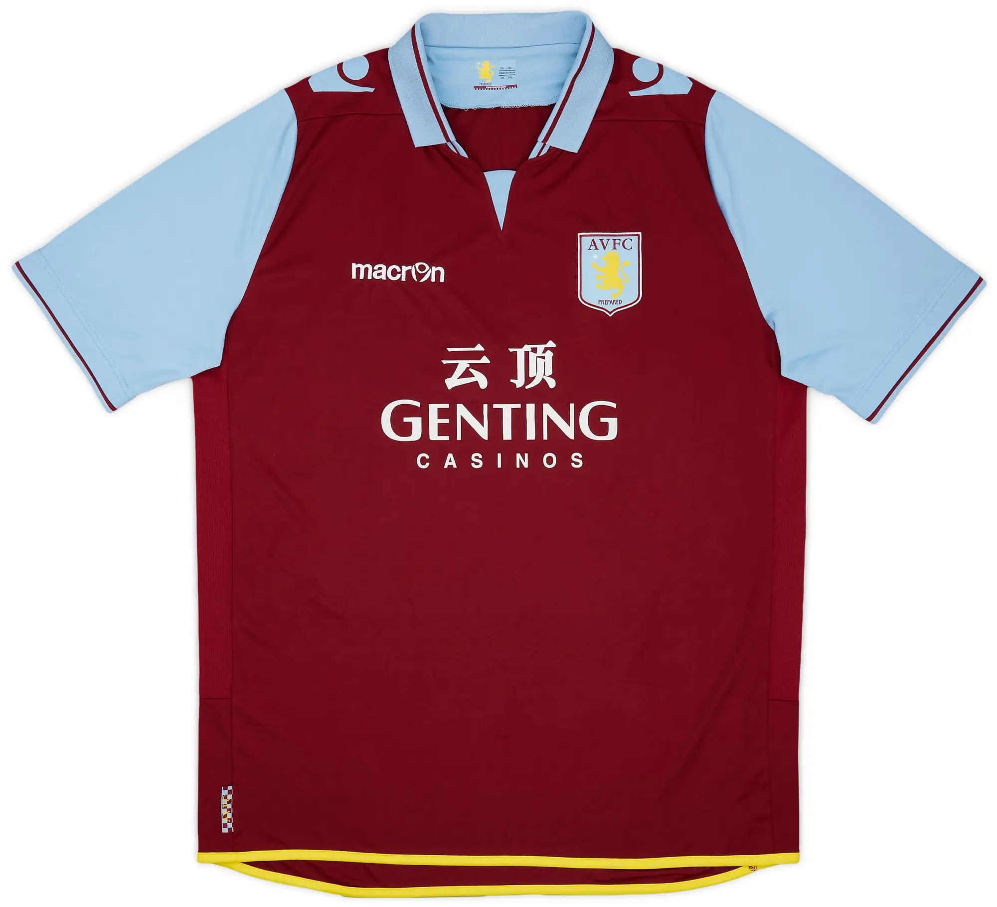 Macron 2012-13 Aston Villa Home Shirt - 7/10 - (4XL)