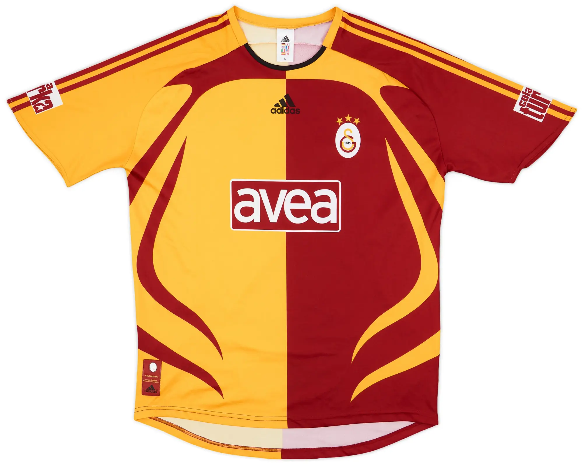 adidas 2007-08 Galatasaray Home Shirt - 9/10 - (L)