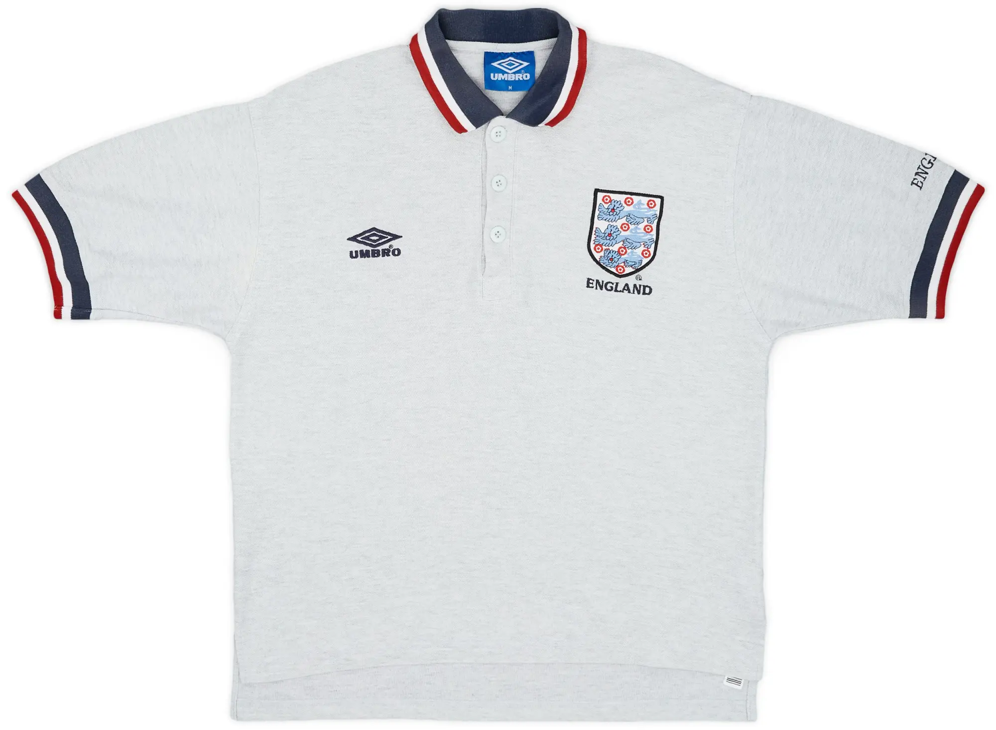 1996-97 England Umbro Polo Shirt - 9/10 - (M)