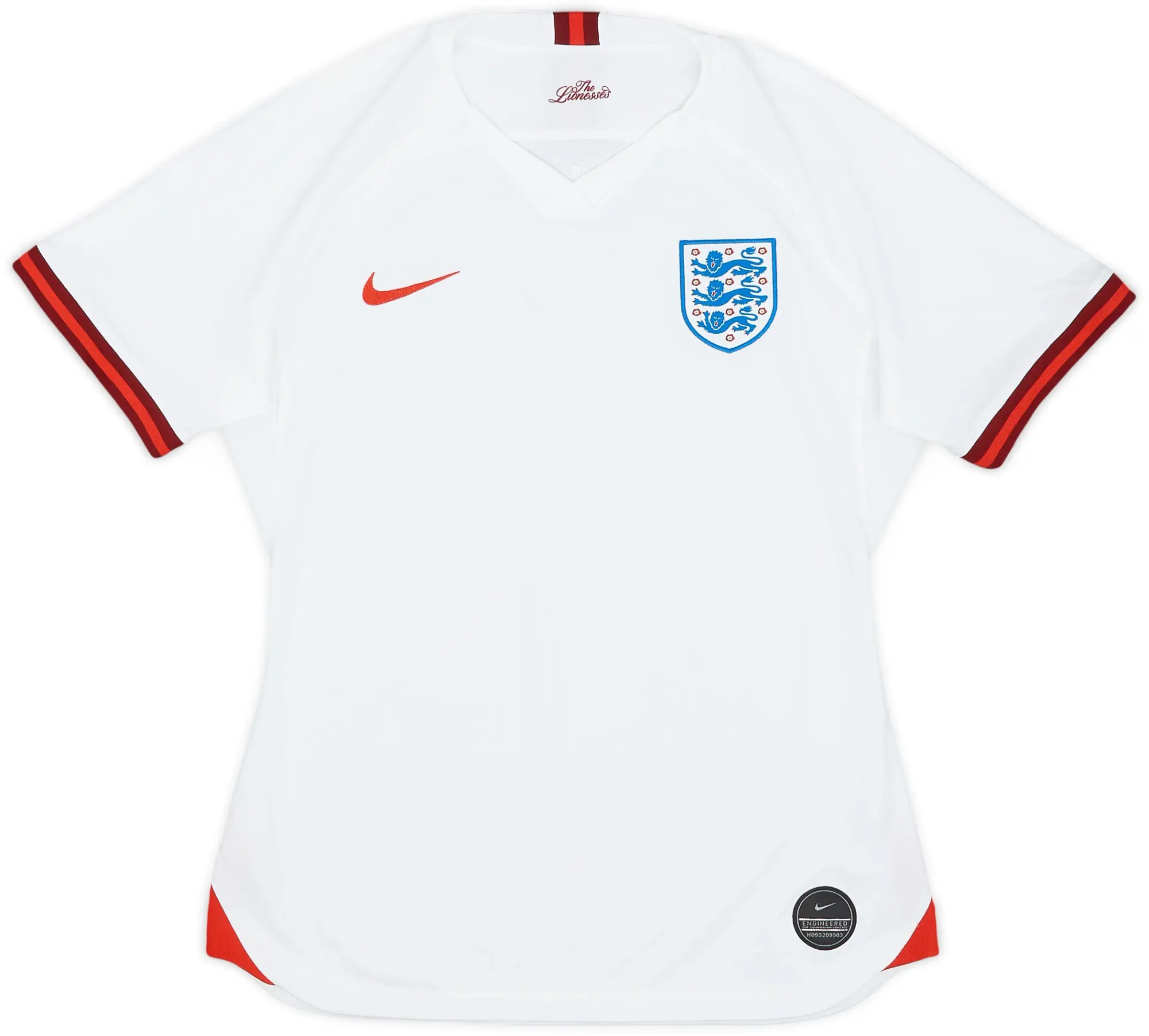 Nike 2019 England Lionesses Home Shirt - 9/10 - (Women's M)