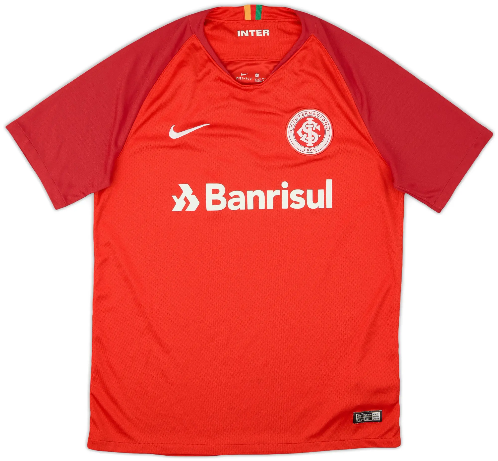 Nike 2018-19 Internacional Home Shirt - 8/10 - (L)