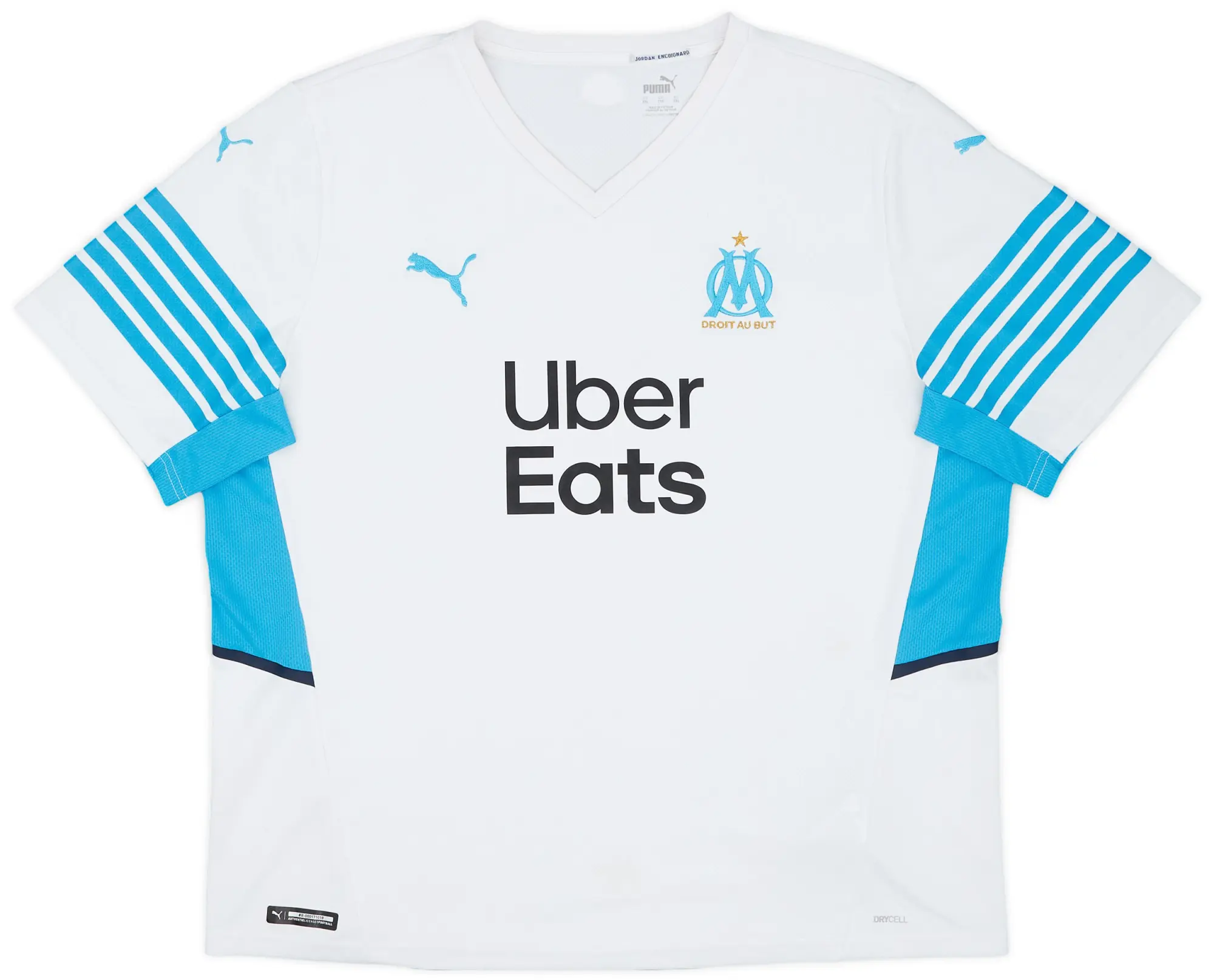 Puma 2021-22 Olympic Marseille Home Shirt - 9/10 - (XXL)