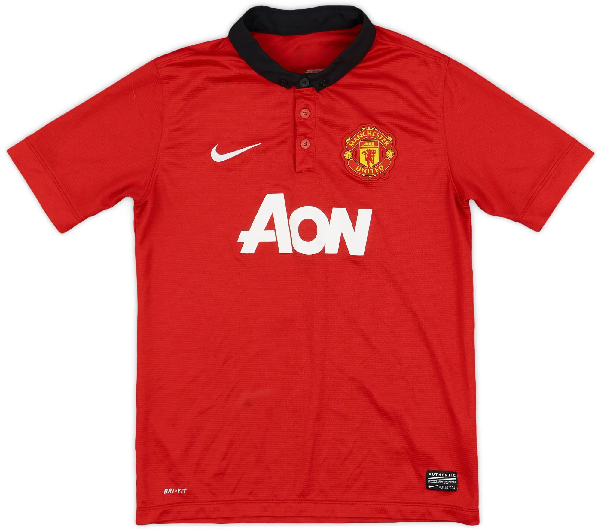Nike 2013-14 Manchester United Home Shirt - 9/10 - (L.Boys)