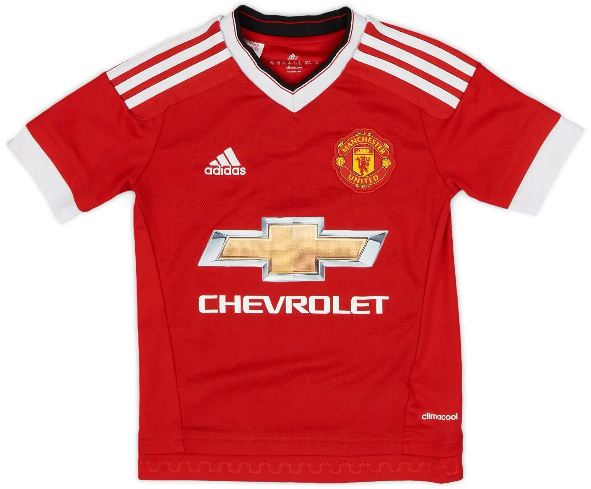 adidas 2015-16 Manchester United Home Shirt - 8/10 - (S.Boys)