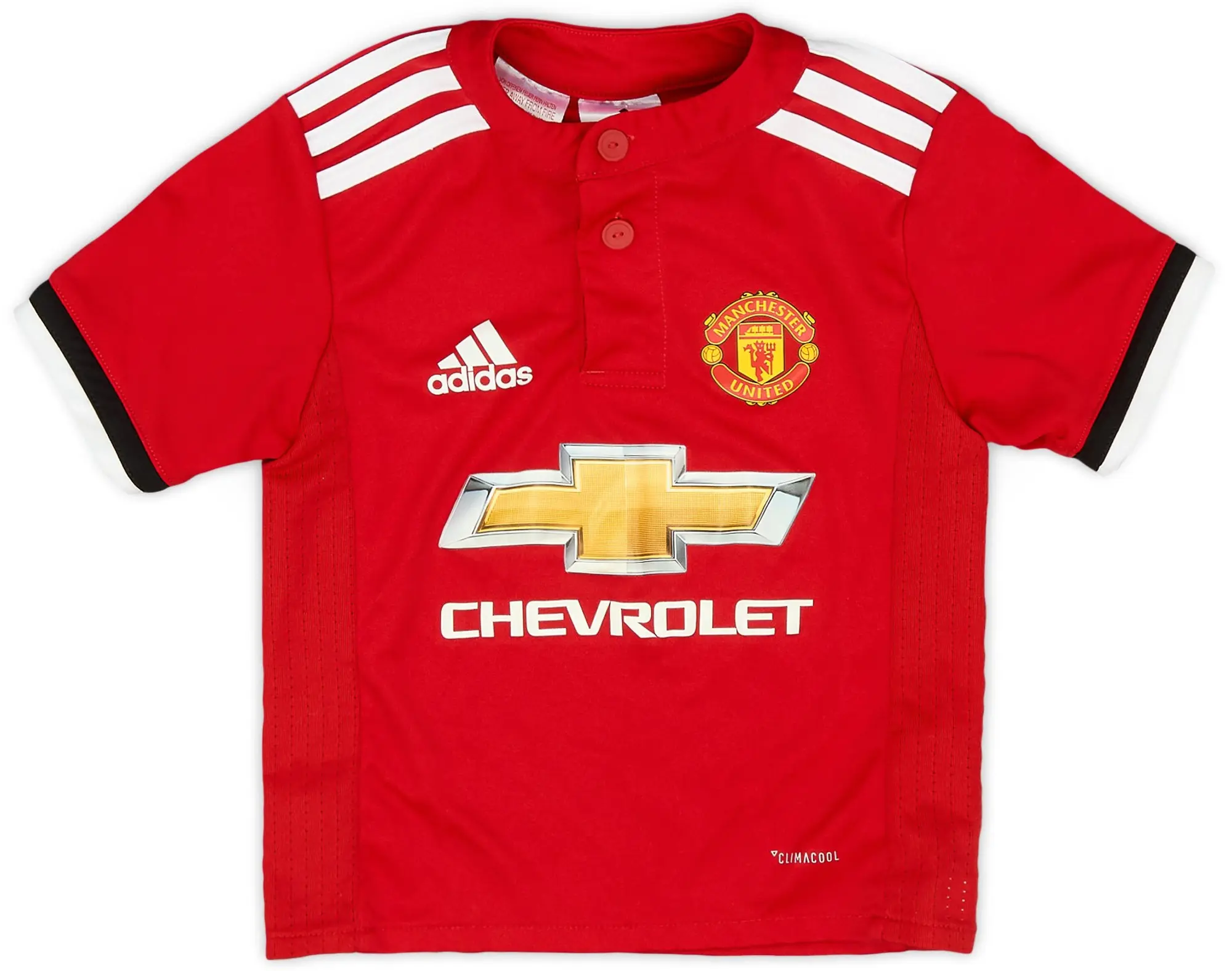 adidas 2017-18 Manchester United Home Shirt - 9/10 - (18-24 Months)